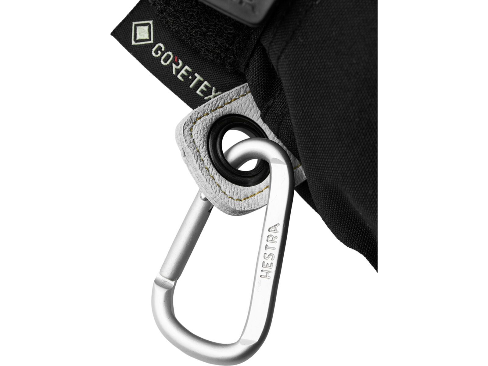 Hestra Army Leather Gore-Tex Mitt, black/natural grey | Bild 8