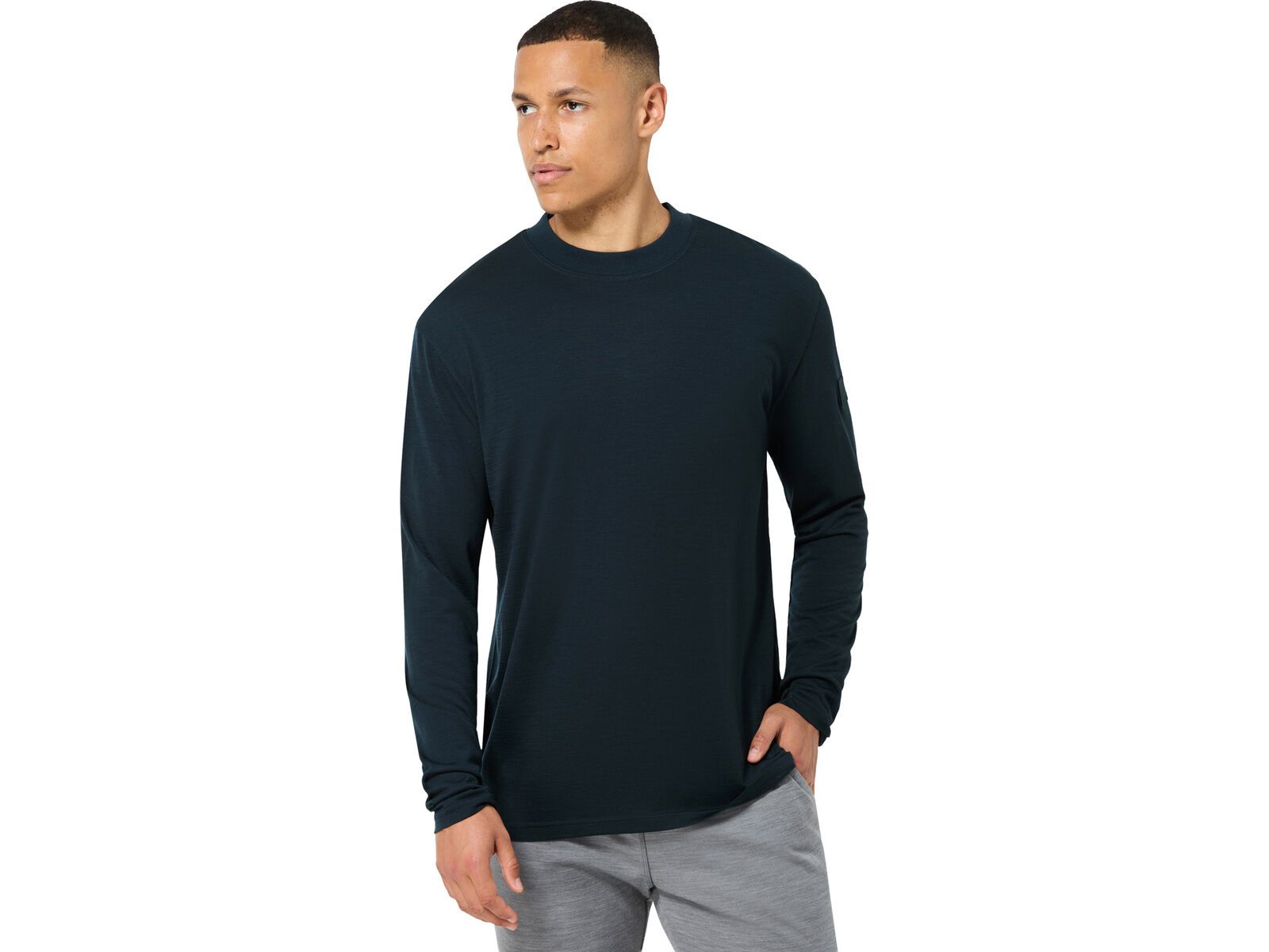 super.natural M Casual Rib Bio J LS, blueberry | Bild 5