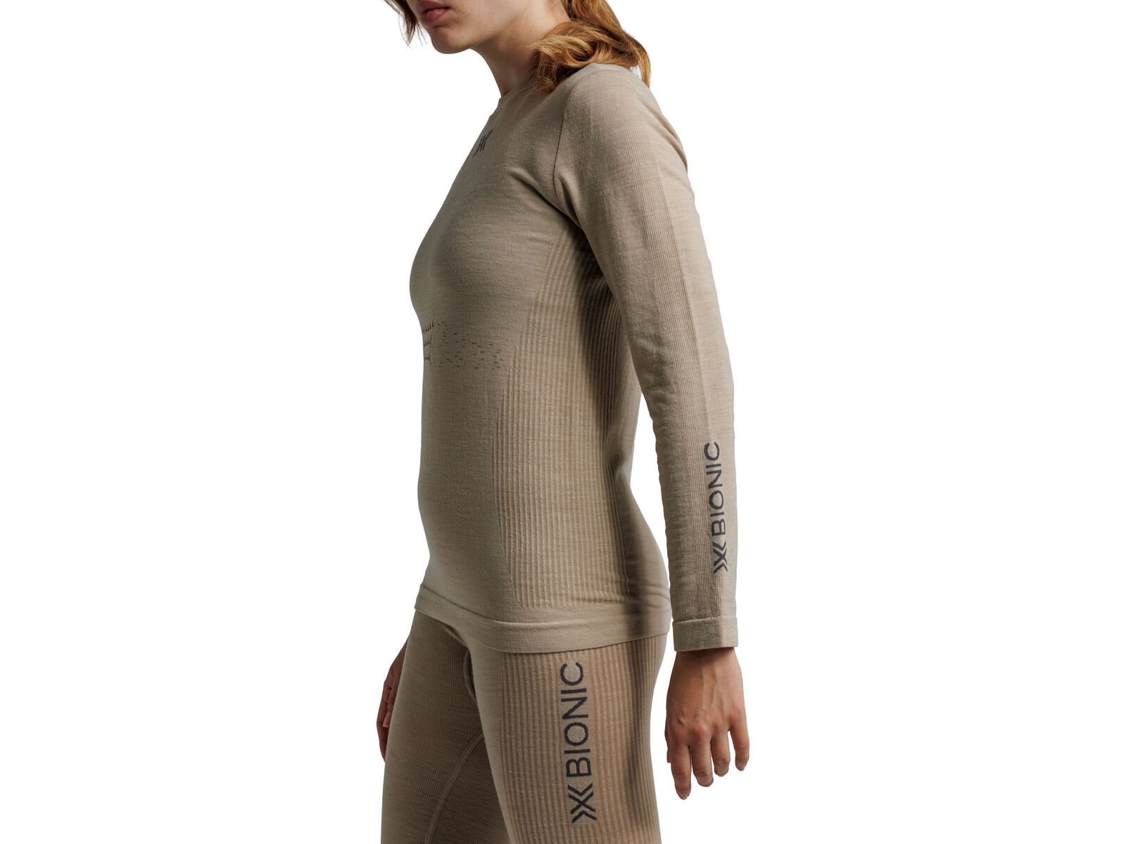 X-Bionic Mightywool Shirt LS Wmn, sand | Bild 14