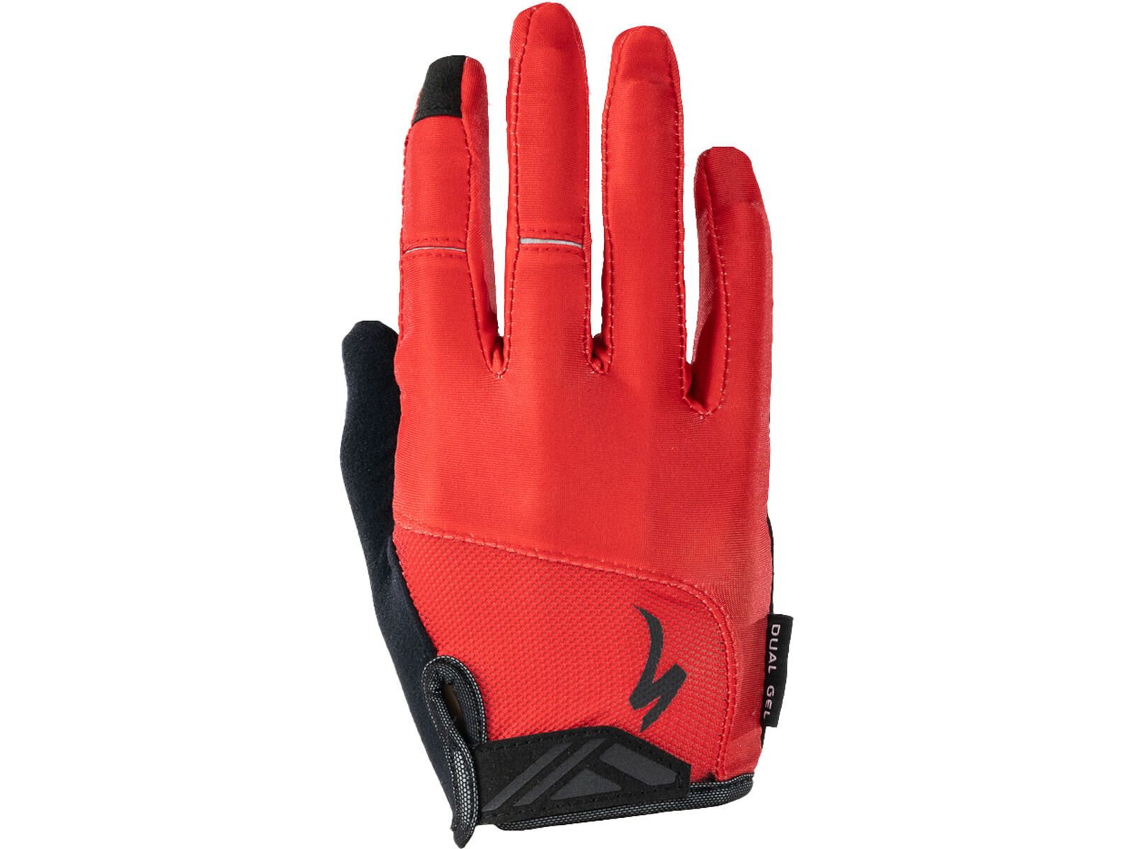 Specialized Body Geometry Dual-Gel Long Finger Gloves, red | Bild 1