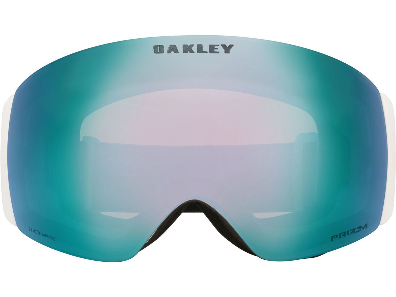 Oakley Flight Deck Pro M, Prizm Snow Sapphire Iridium & Sage Gold / matte white | Bild 3