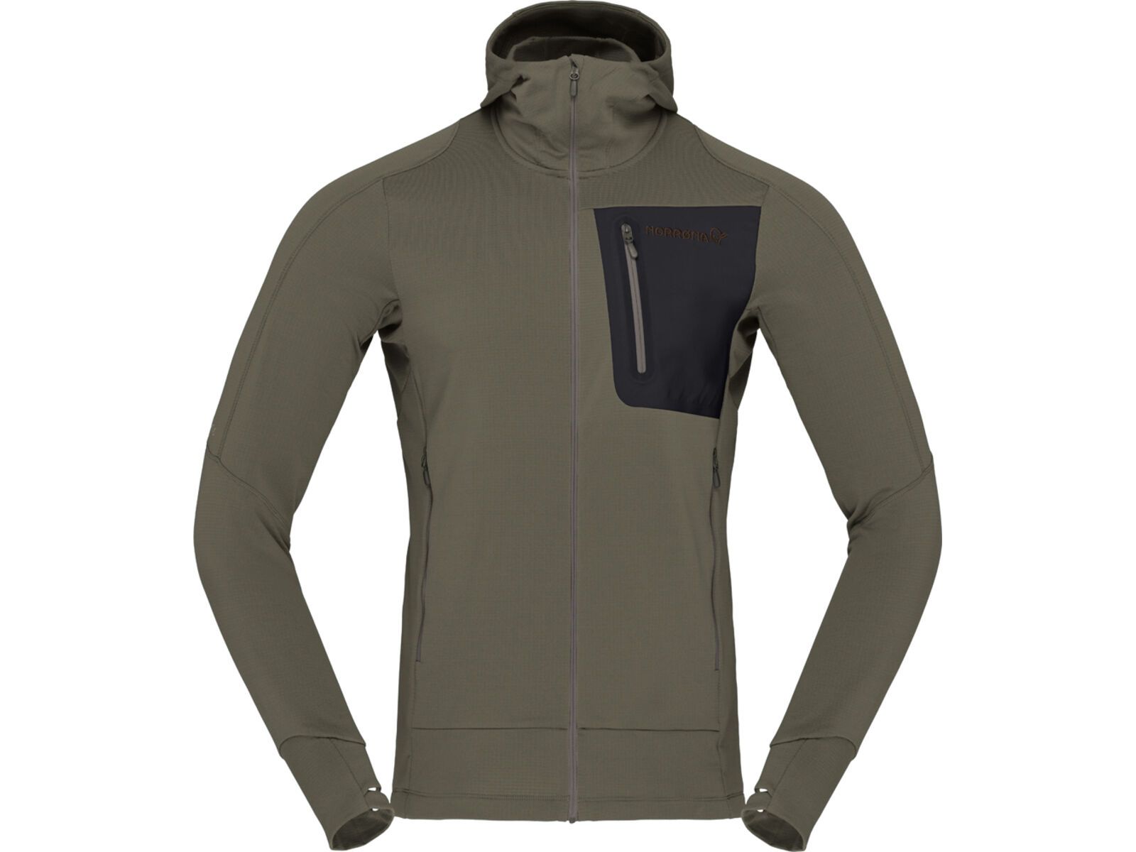 Norrona falketind Power Grid Zip Hood M's, beluga | Bild 1