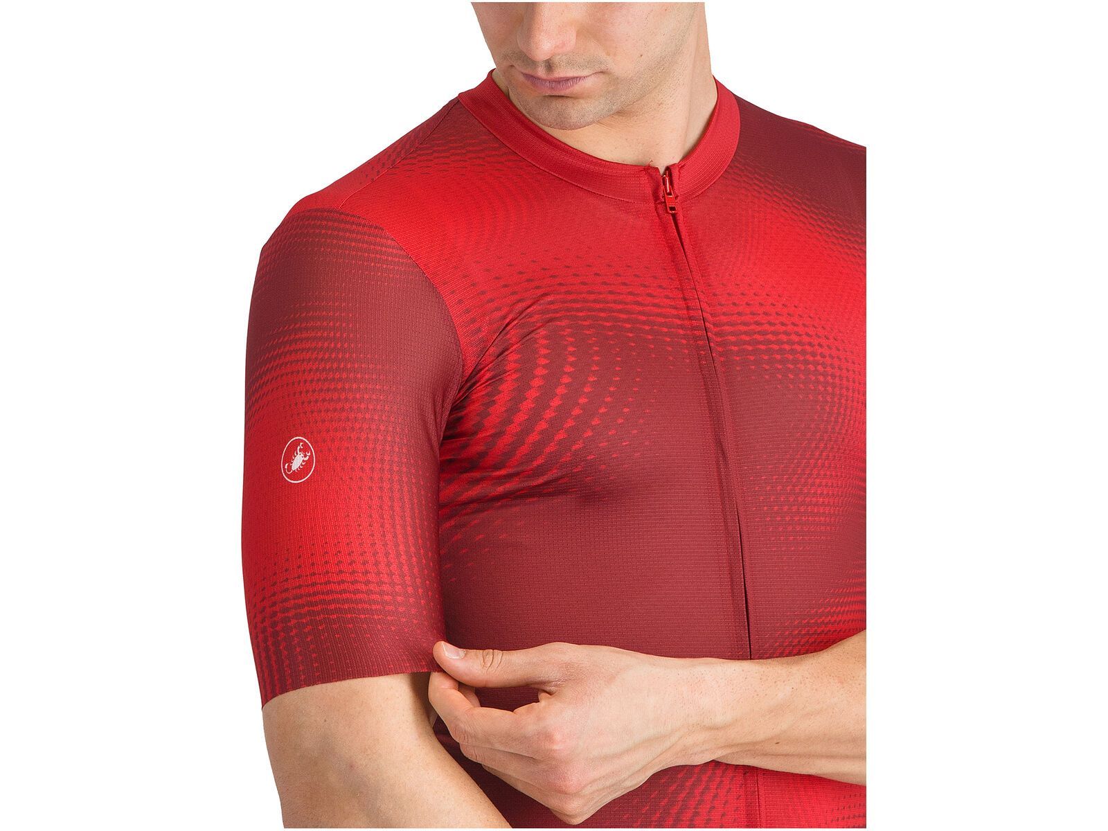 Castelli Vortice Jersey, red/rich red | Bild 5