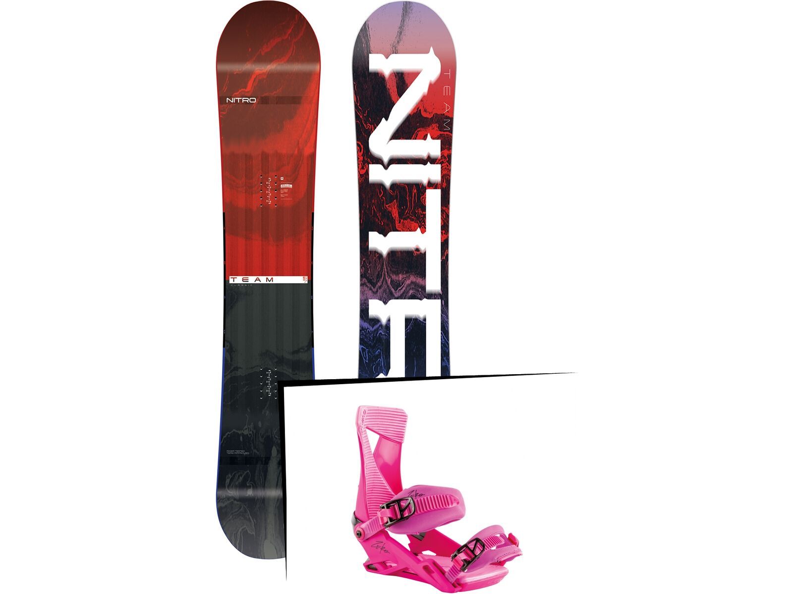 Set: Nitro Team 2019 + Nitro Zero muted brights series raspberry | Bild 1