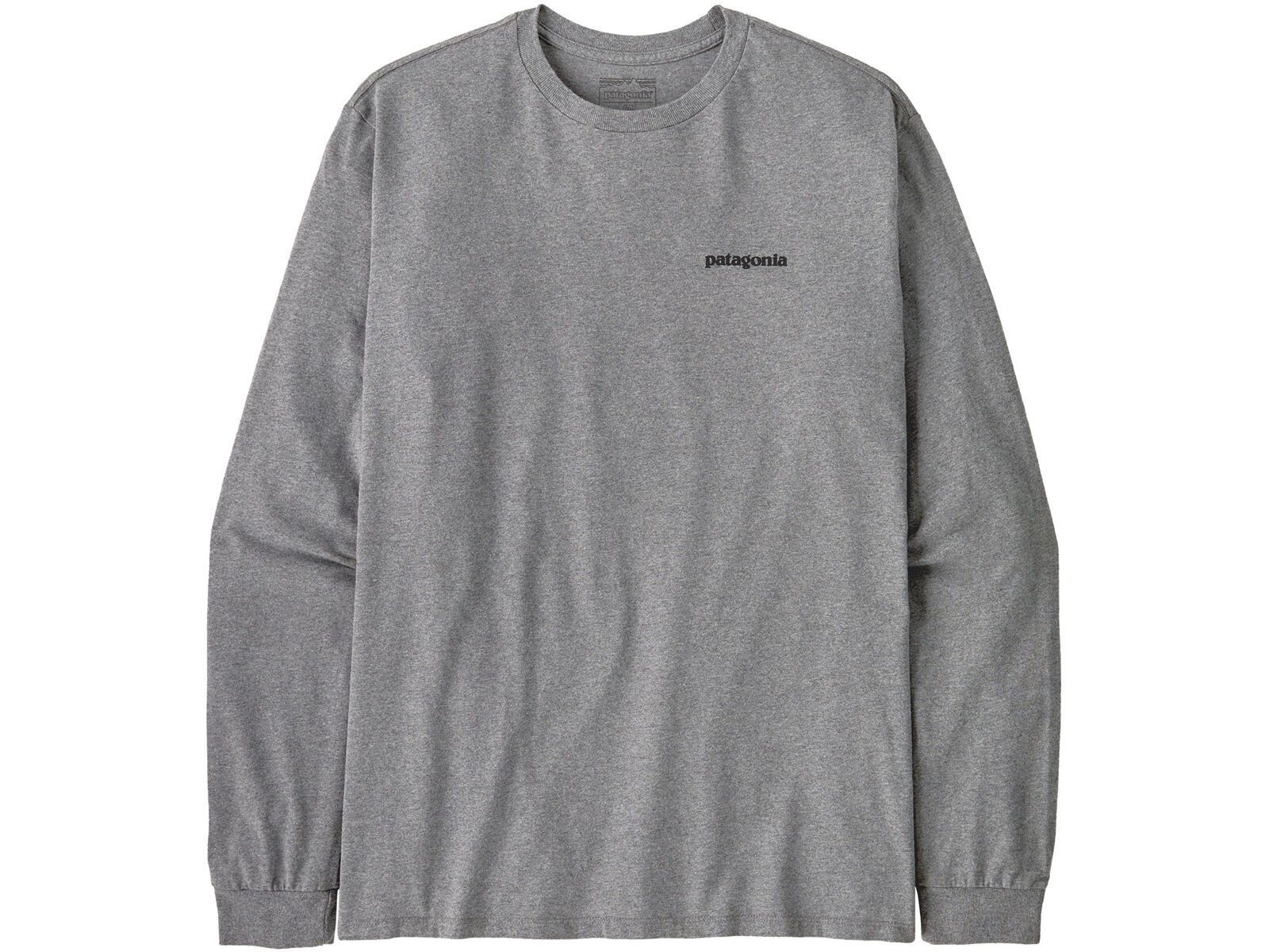 Patagonia Men's Long-Sleeved P-6 Logo Responsibili-Tee, gravel heather | Bild 1