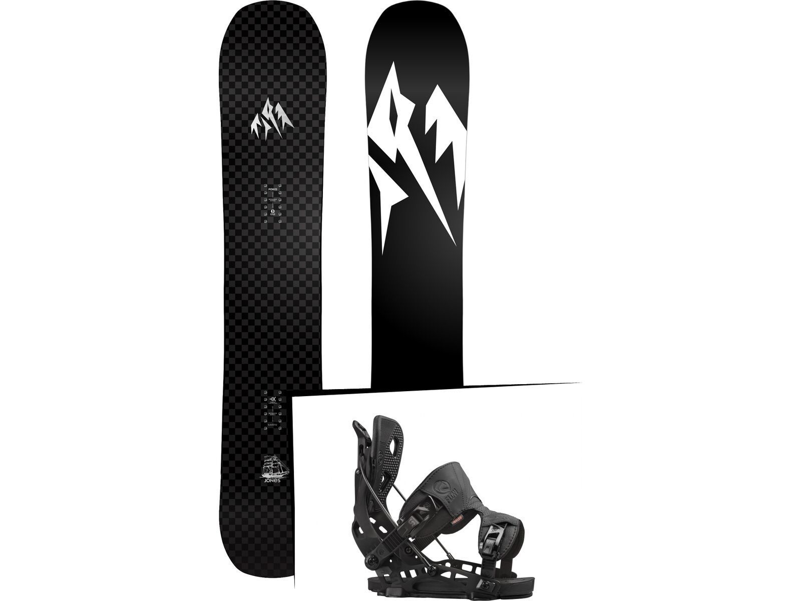 Set: Jones Carbon Flagship 2017 + Flow NX2 (1513115S) | Bild 1
