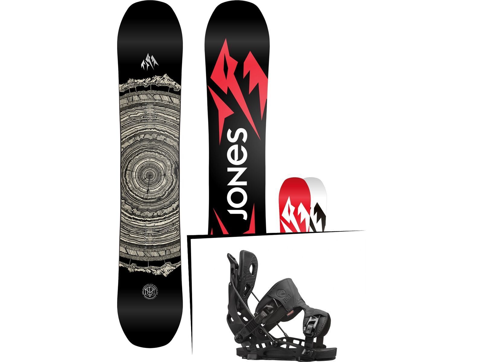 Set: Jones Ultra Mountain Twin 2017 + Flow NX2 (1513115S) | Bild 1