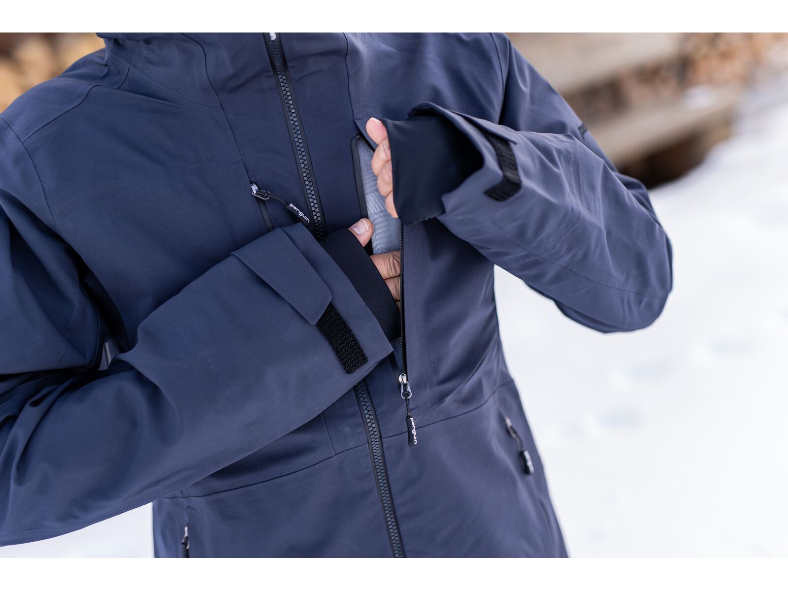 Penguin Frauen 3 Lagen Dermizax Shell Jacke, midnight | Bild 5
