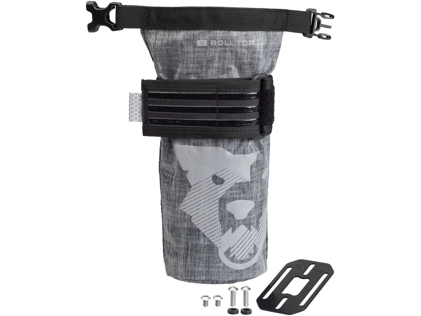 Wolf Tooth B-RAD TekLite Roll-Top Bag inkl. Montageplatte - 1,0 l, gray | Bild 2