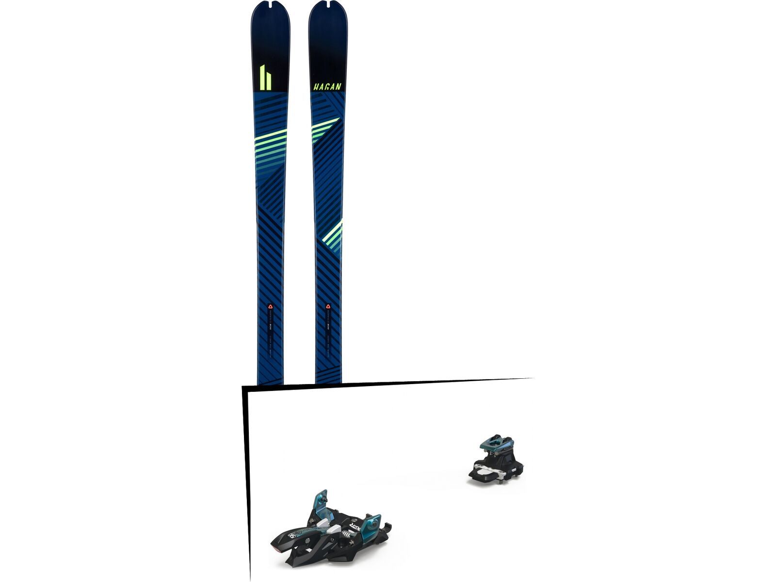 Set: Hagan Ride 83 2018 + Marker Alpinist 9 black/turquoise | Bild 1