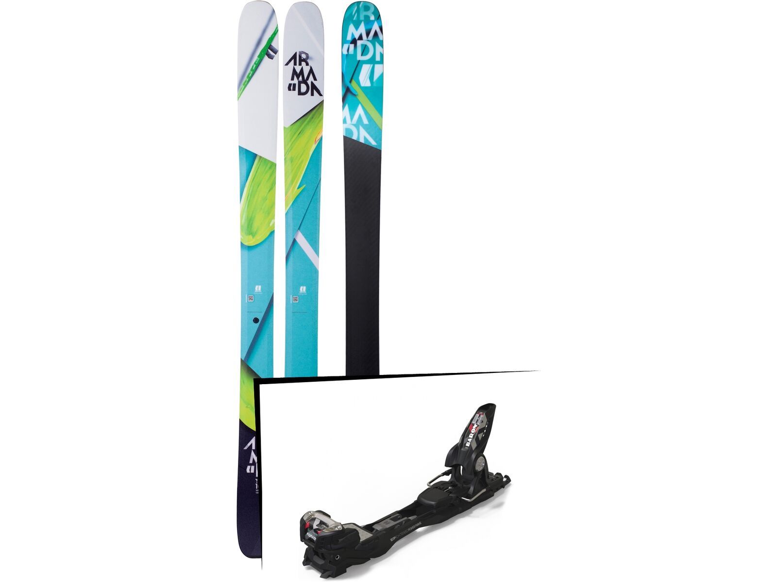 Set: Armada Trace 108 2018 + Marker Baron EPF 13 black | Bild 1