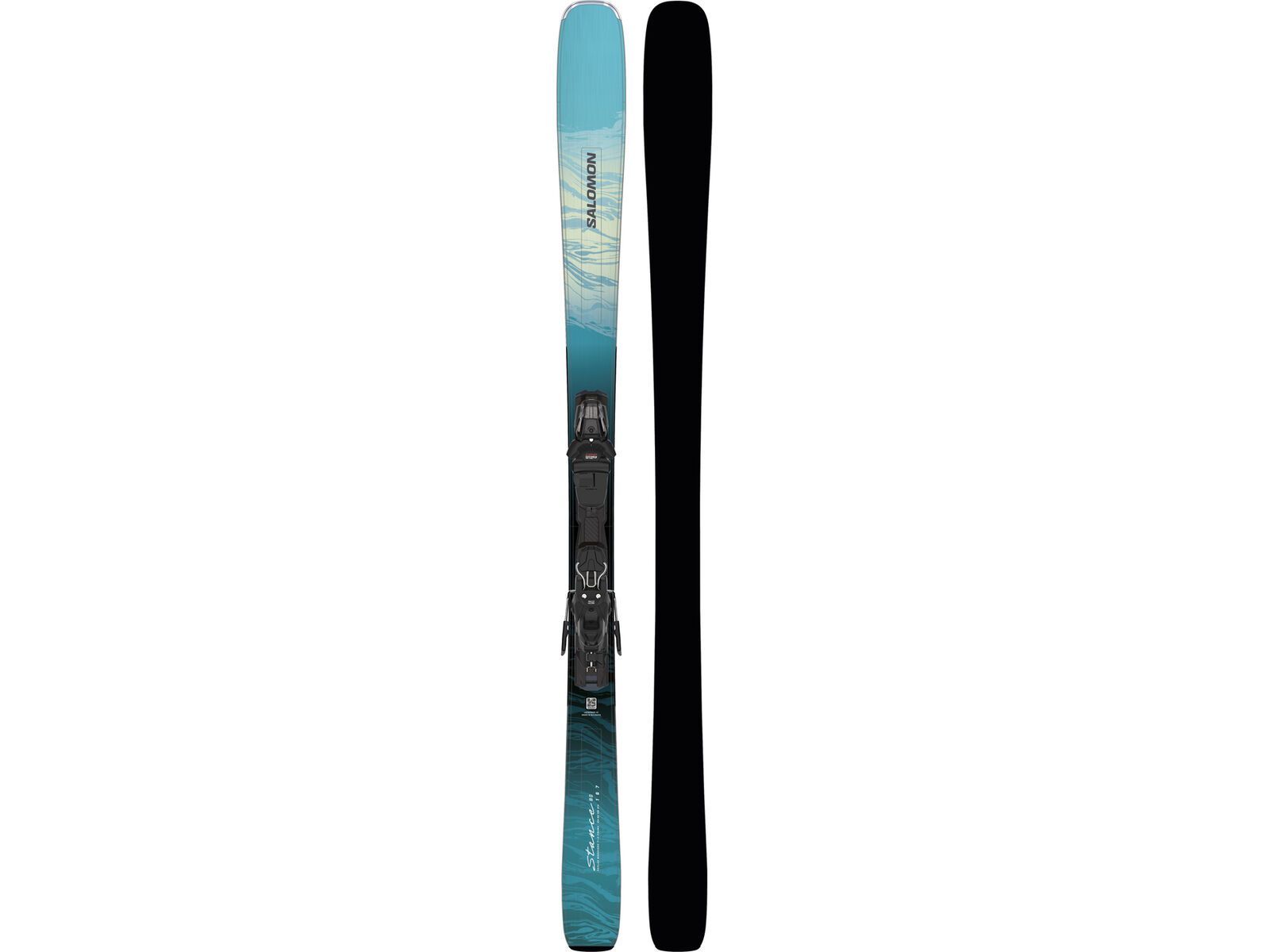 Salomon Stance 80 + M10 GW L80, alaskan blue/porcelain/lime cream | Bild 1