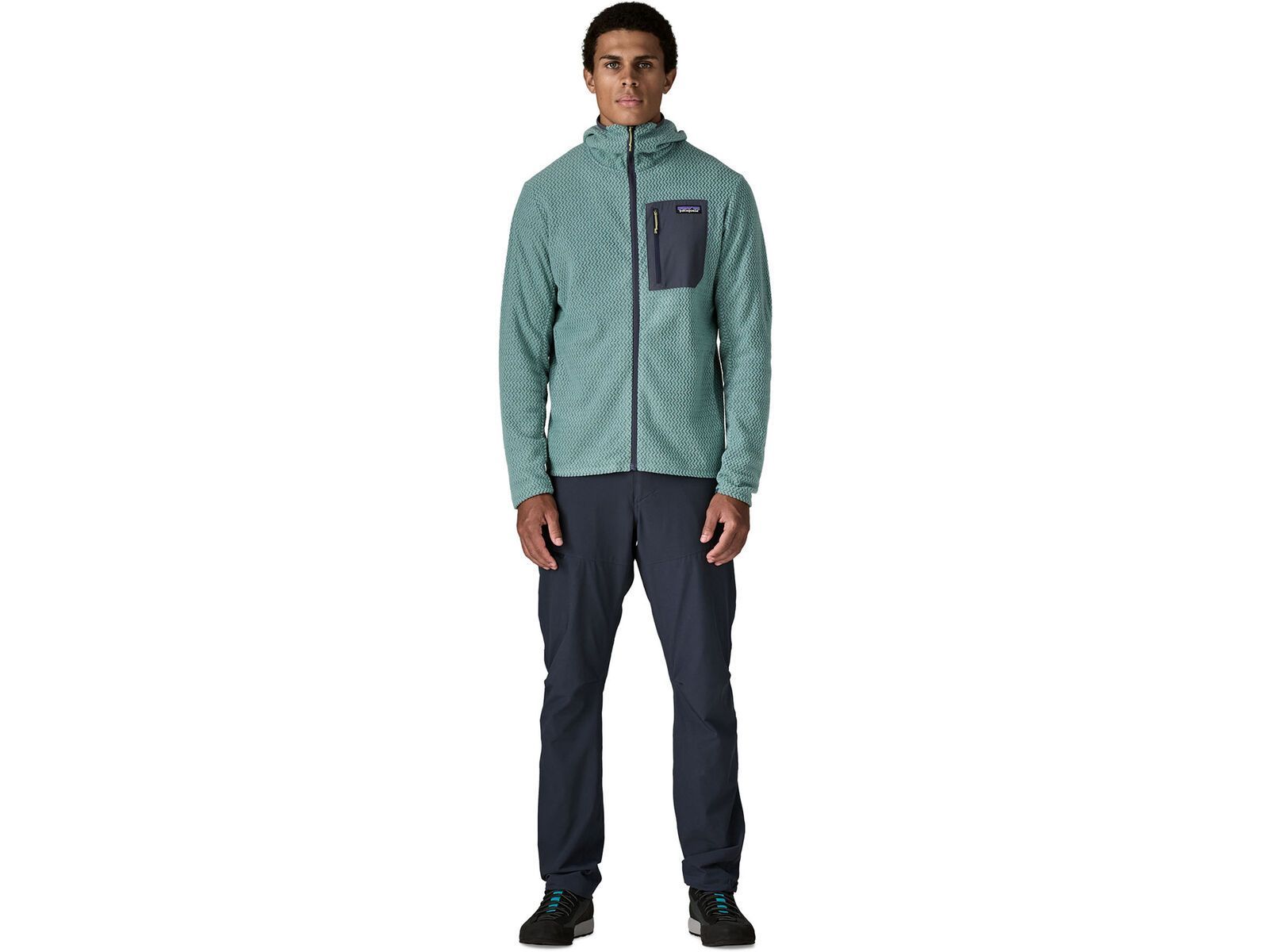 Patagonia Men's R1 Air Full-Zip Hoody, blue sage | Bild 5