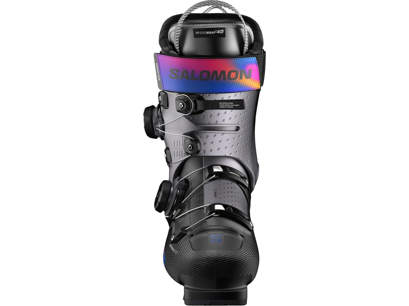 Salomon S/Pro Supra Dual BOA 115 W, black/beluga met./beetroot purple | Bild 3