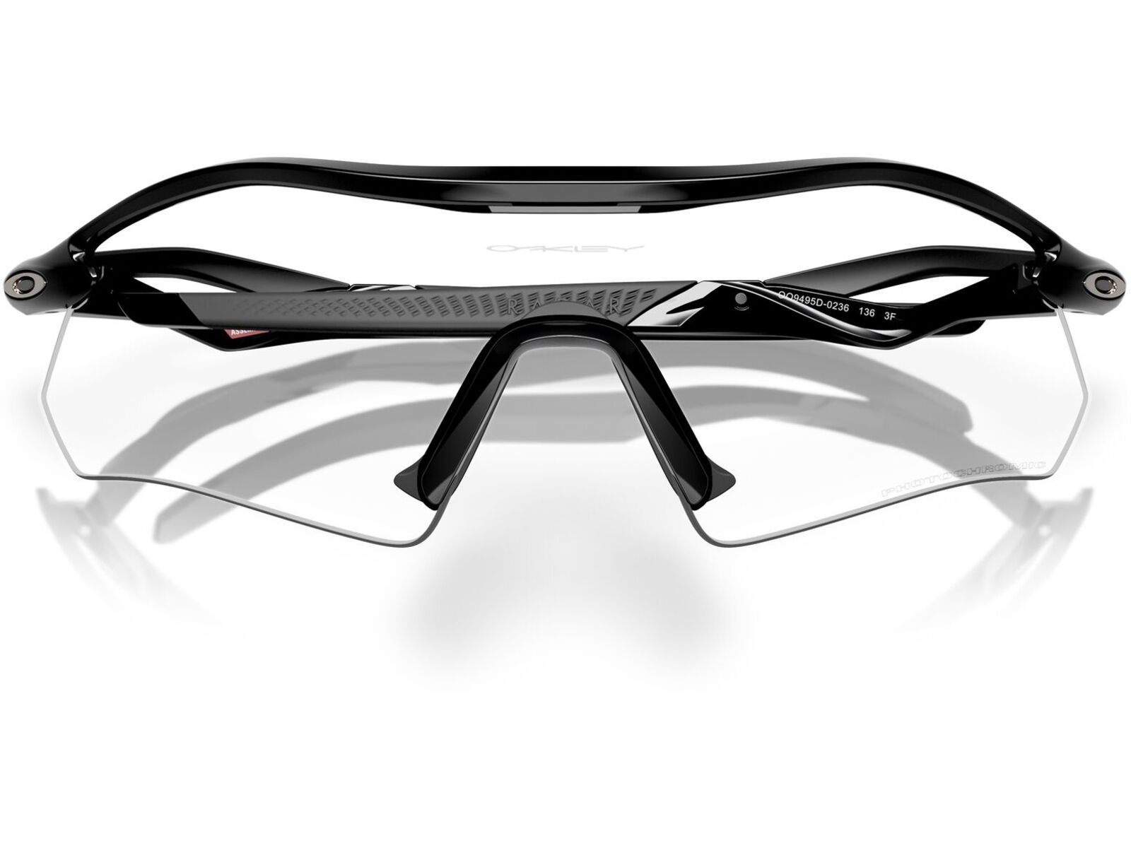 Oakley Radar Plate, Clear To Black Iridium Photochromic / polished black | Bild 8