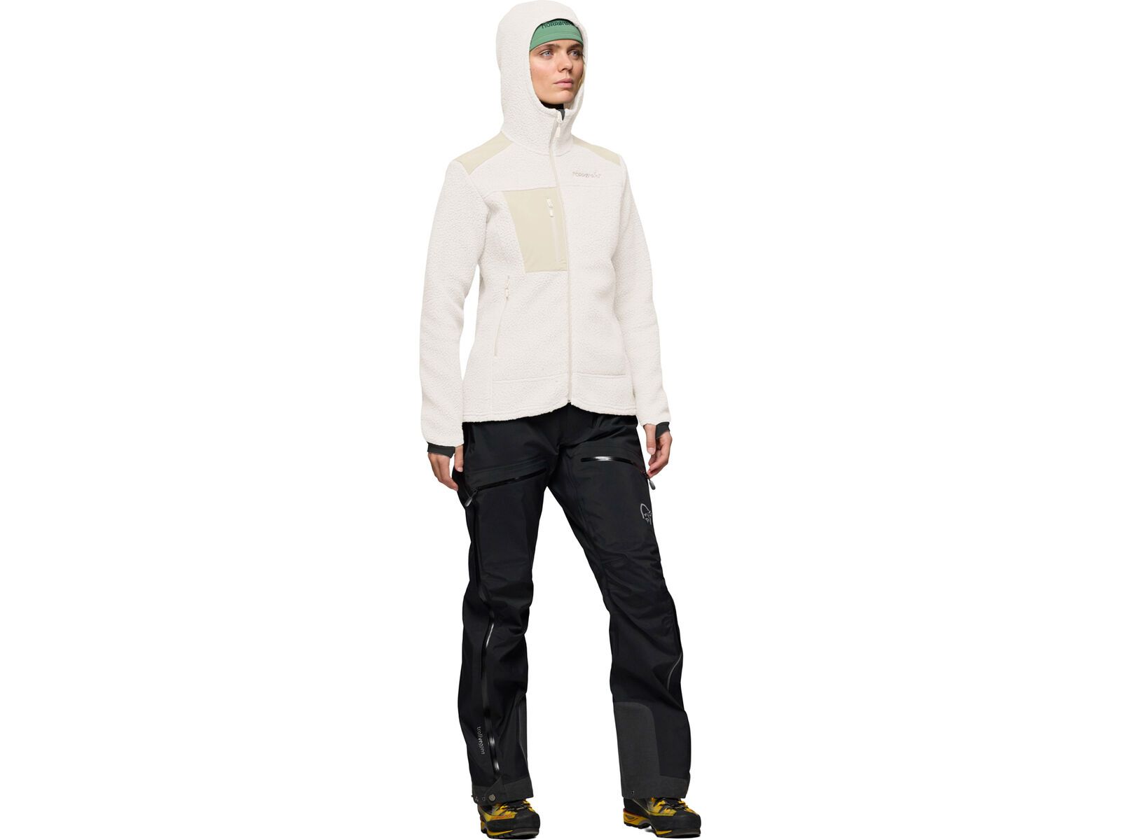 Norrona trollveggen warm3 Zip Hood W's, whisper white | Bild 6