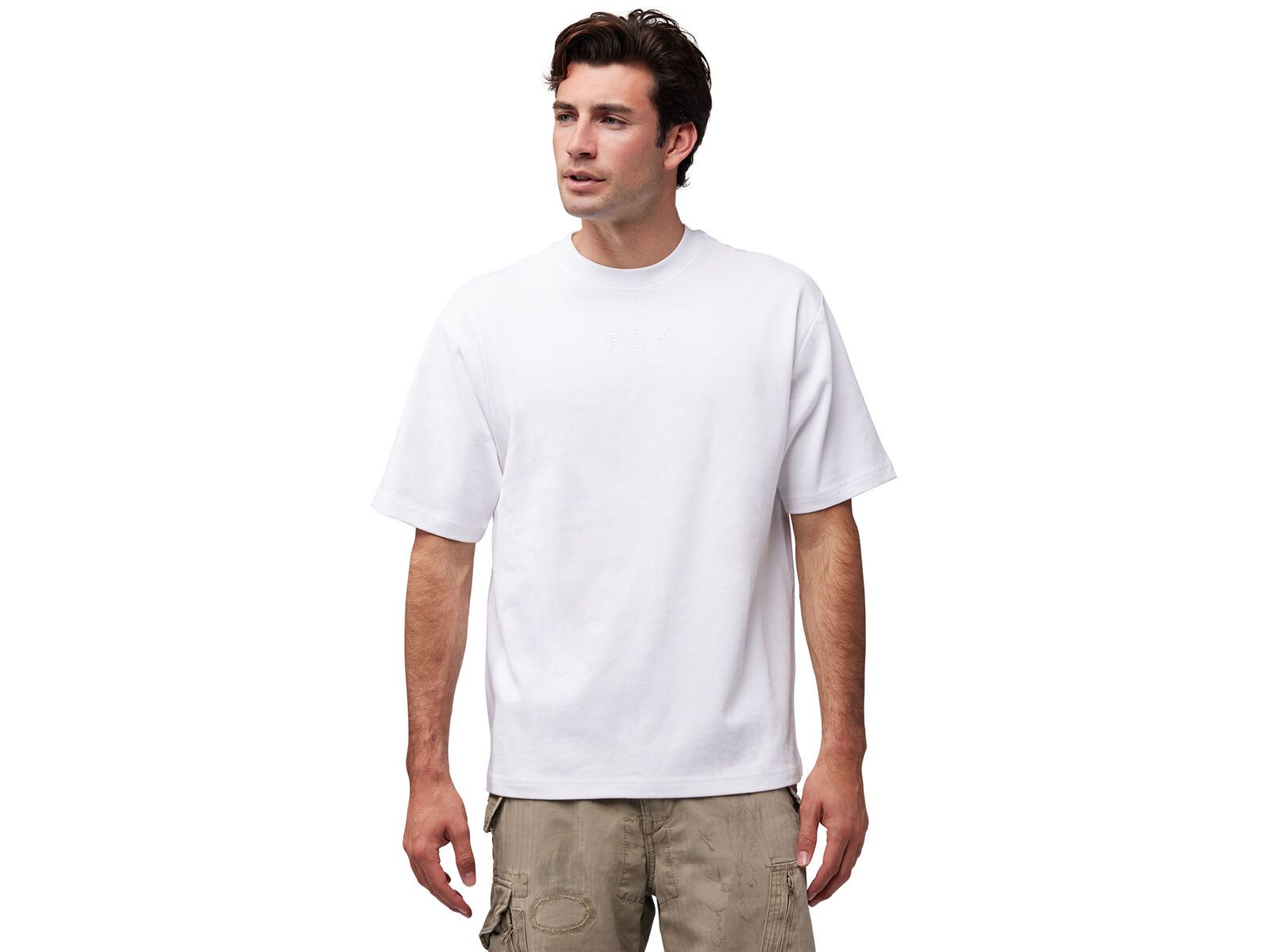 Fox Wordmark OV SS Tee, optic white | Bild 3