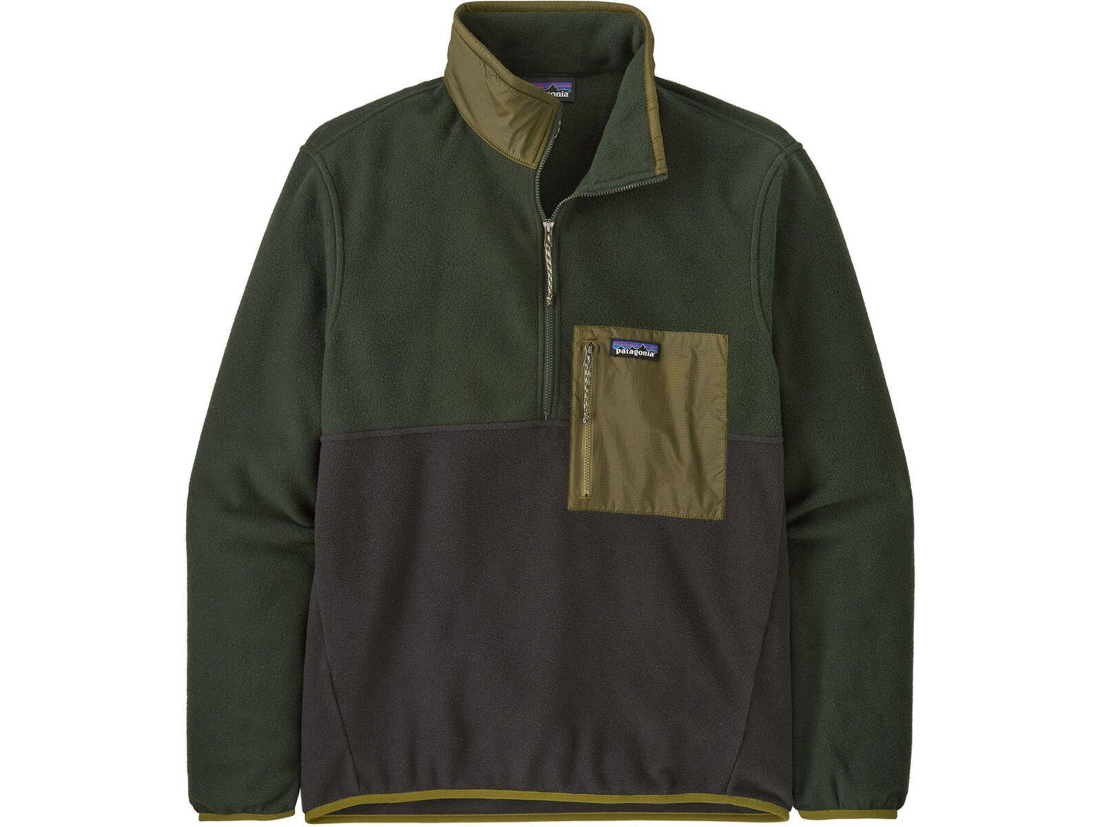 Patagonia Men's Microdini 1/2-Zip Fleece Pullover, black | Bild 1