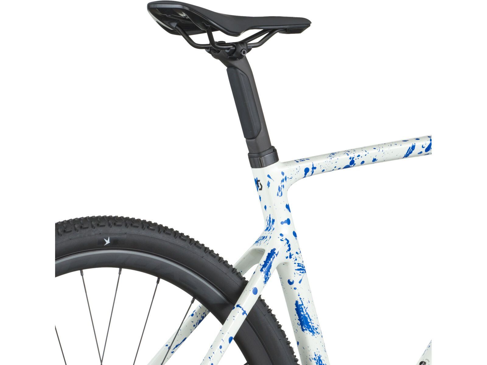 Scott Addict Gravel 30, white/splatter blue | Bild 8
