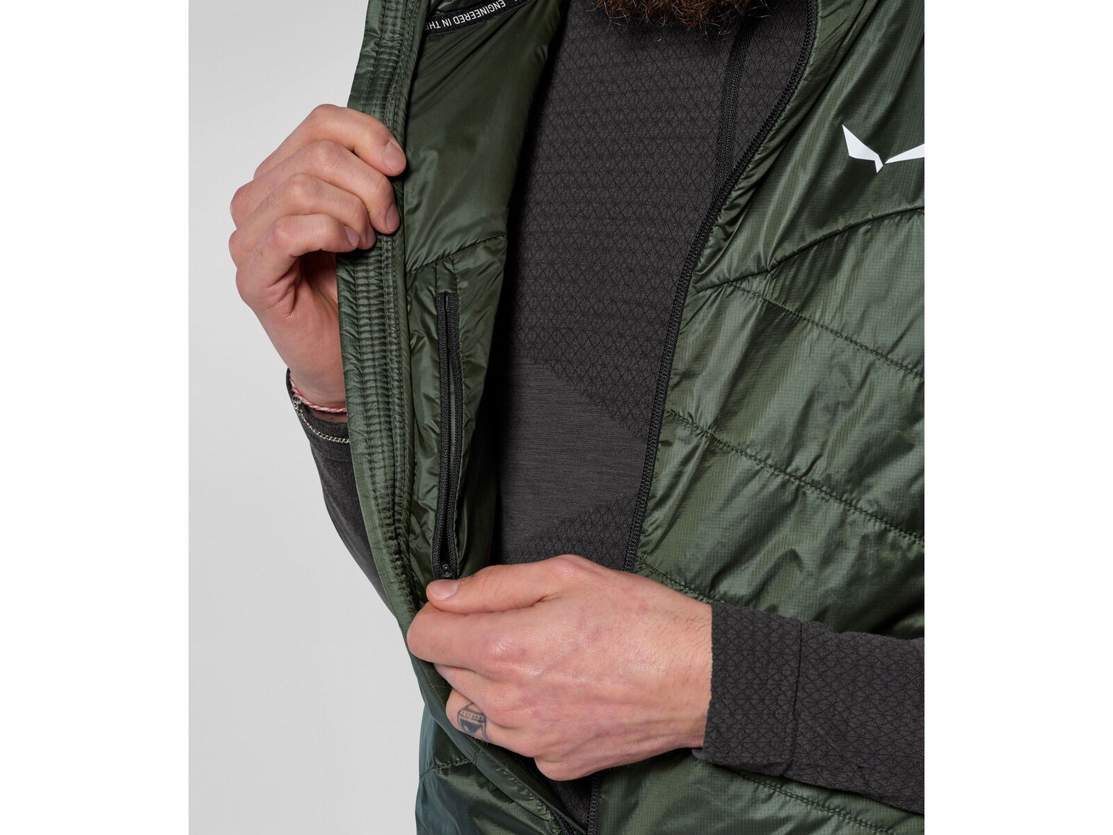 Salewa Ortles Hybrid TirolWool Responsive Weste Herren, dark olive | Bild 3
