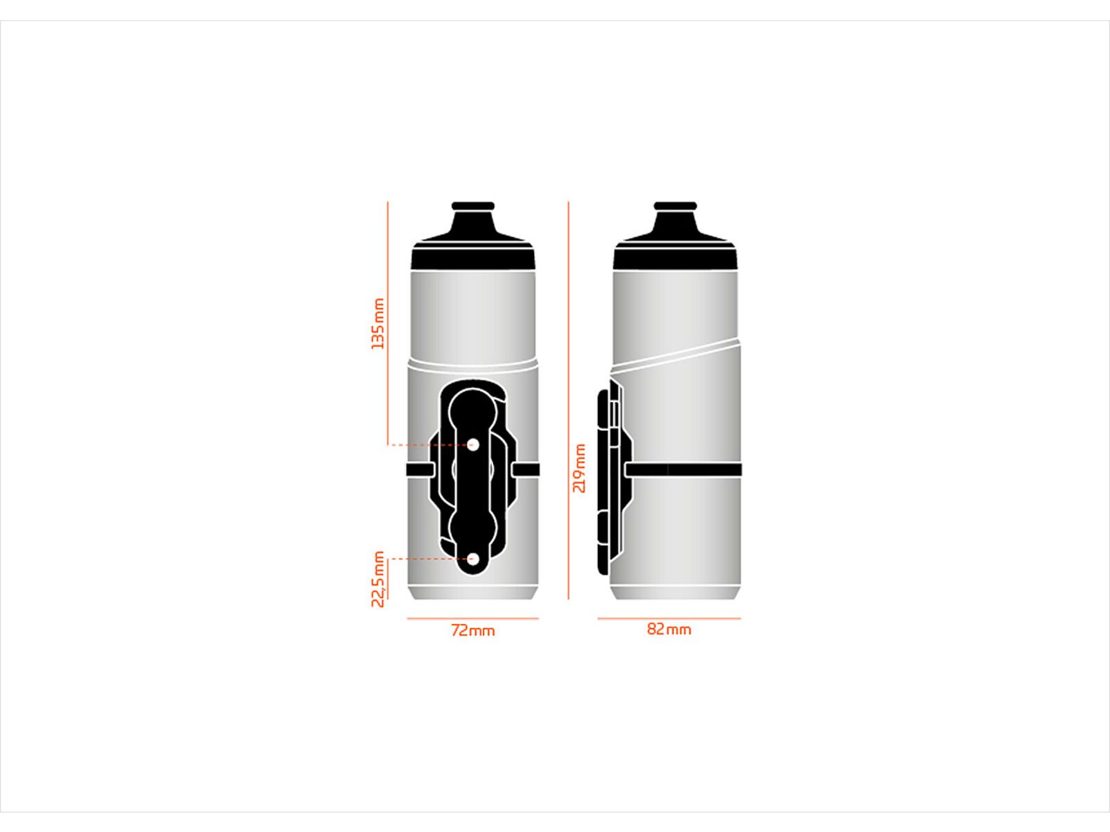 Fidlock Twist Replacement Bottle 600, transparent black | Bild 3