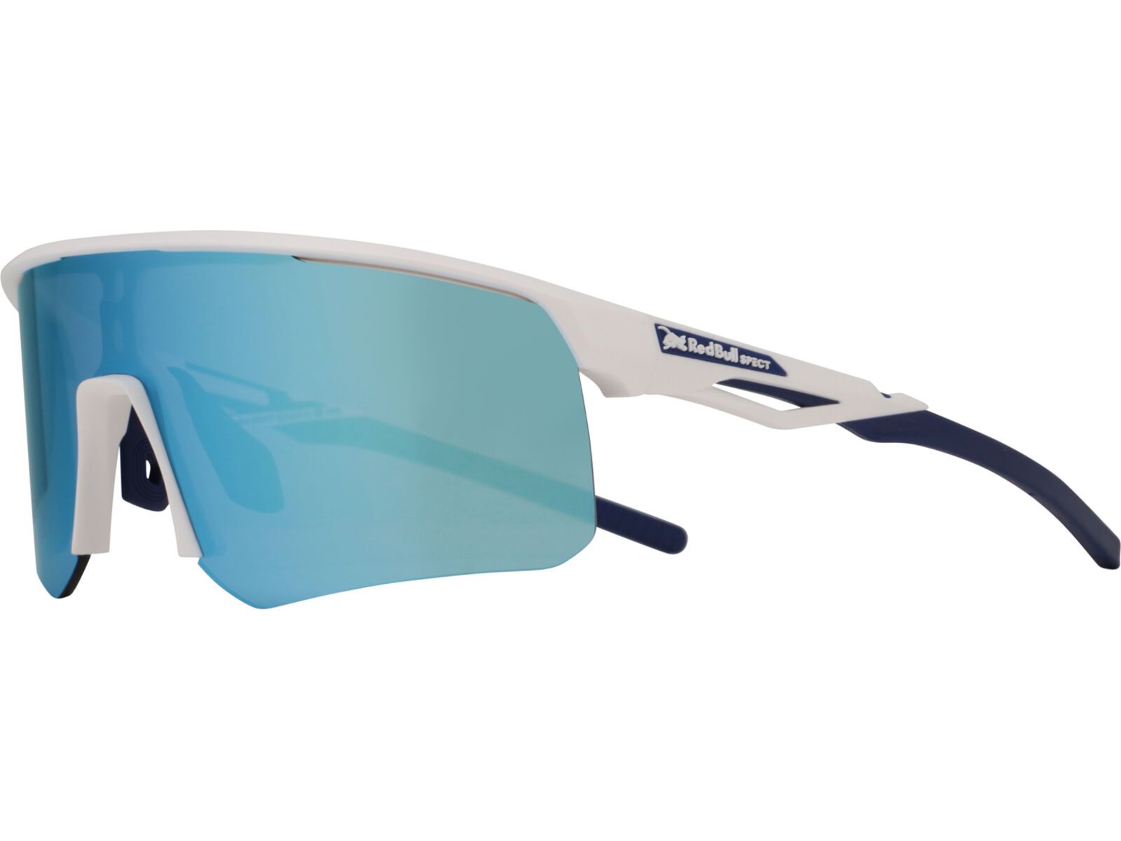 Red Bull Spect Eyewear Riddle, Smoke-Blue Mirror / matt white | Bild 4