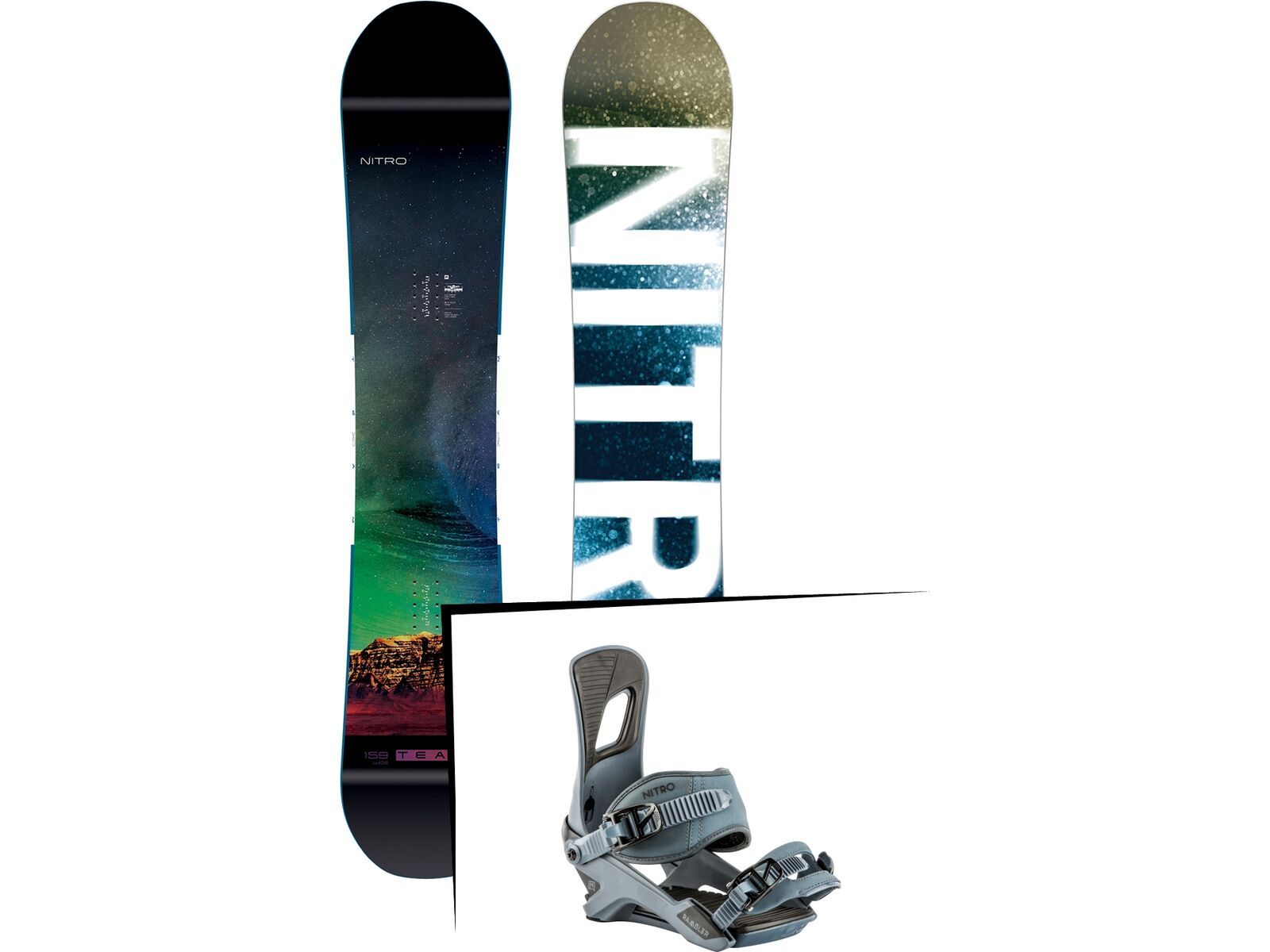 Set: Nitro Team Exposure Gullwing Wide 2019 + Nitro Rambler blue steel | Bild 1
