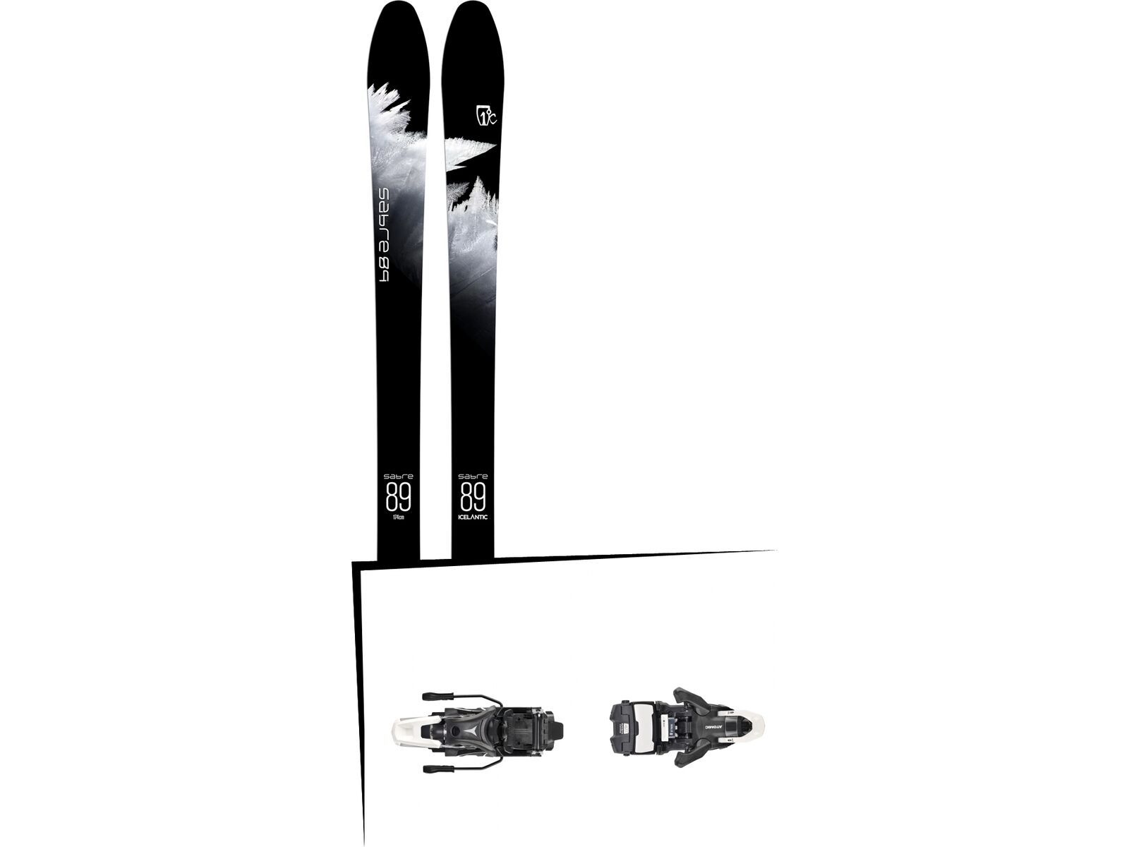 Set: Icelantic Sabre 89 2018 + Atomic Shift MNC 13 black/white | Bild 1