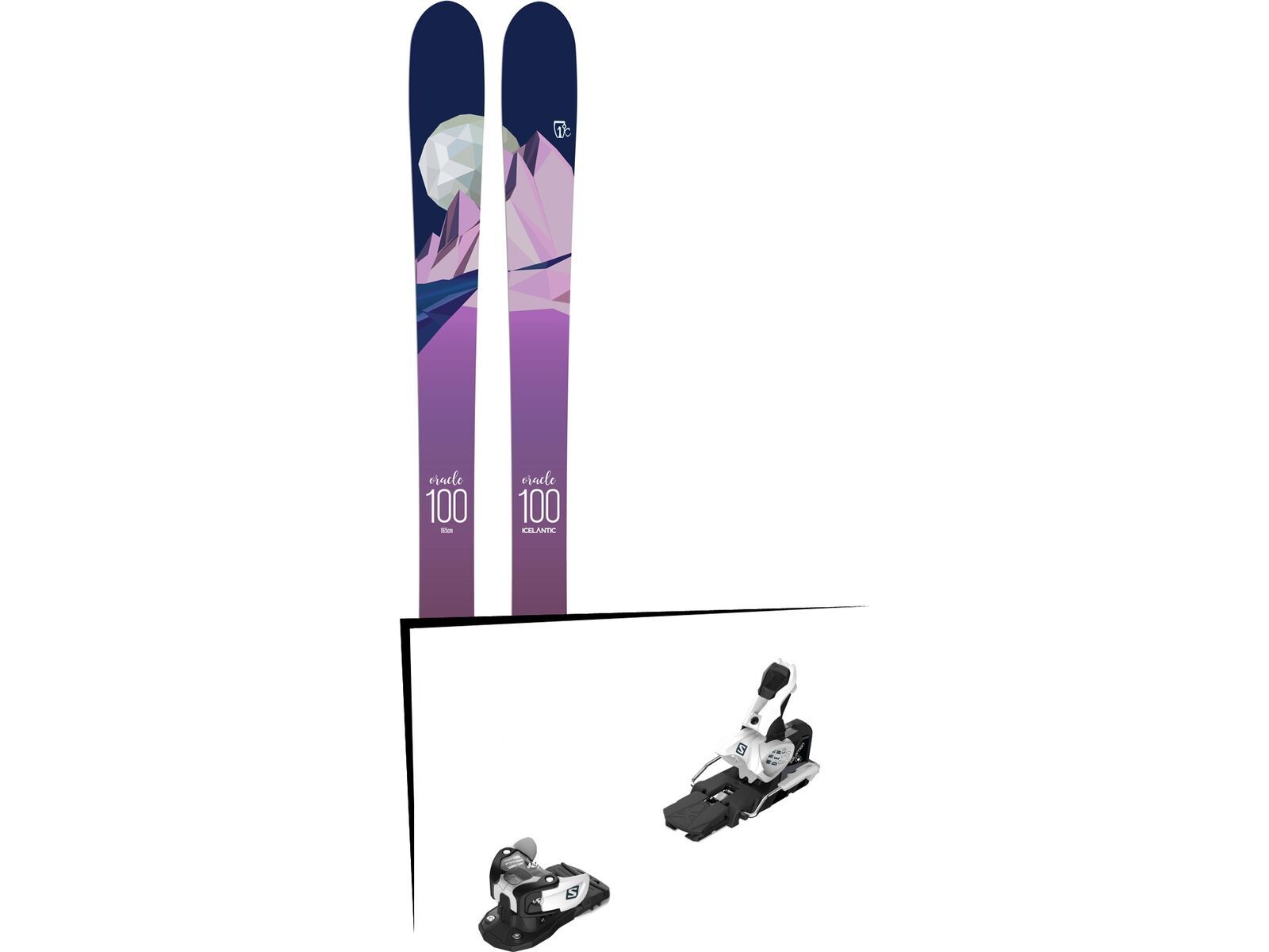 Set: Icelantic Oracle 100 2018 + Salomon Warden MNC 13 white/black | Bild 1