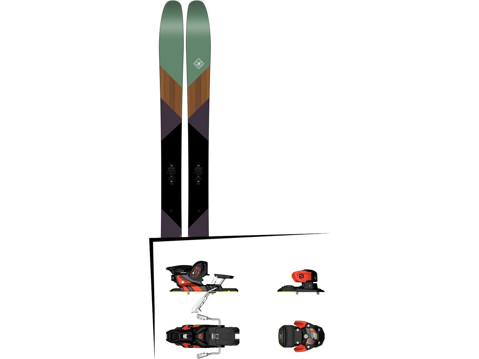 Set: K2 SKI Marksman 2017 + Salomon Warden MNC 13 (1540101) | Bild 1