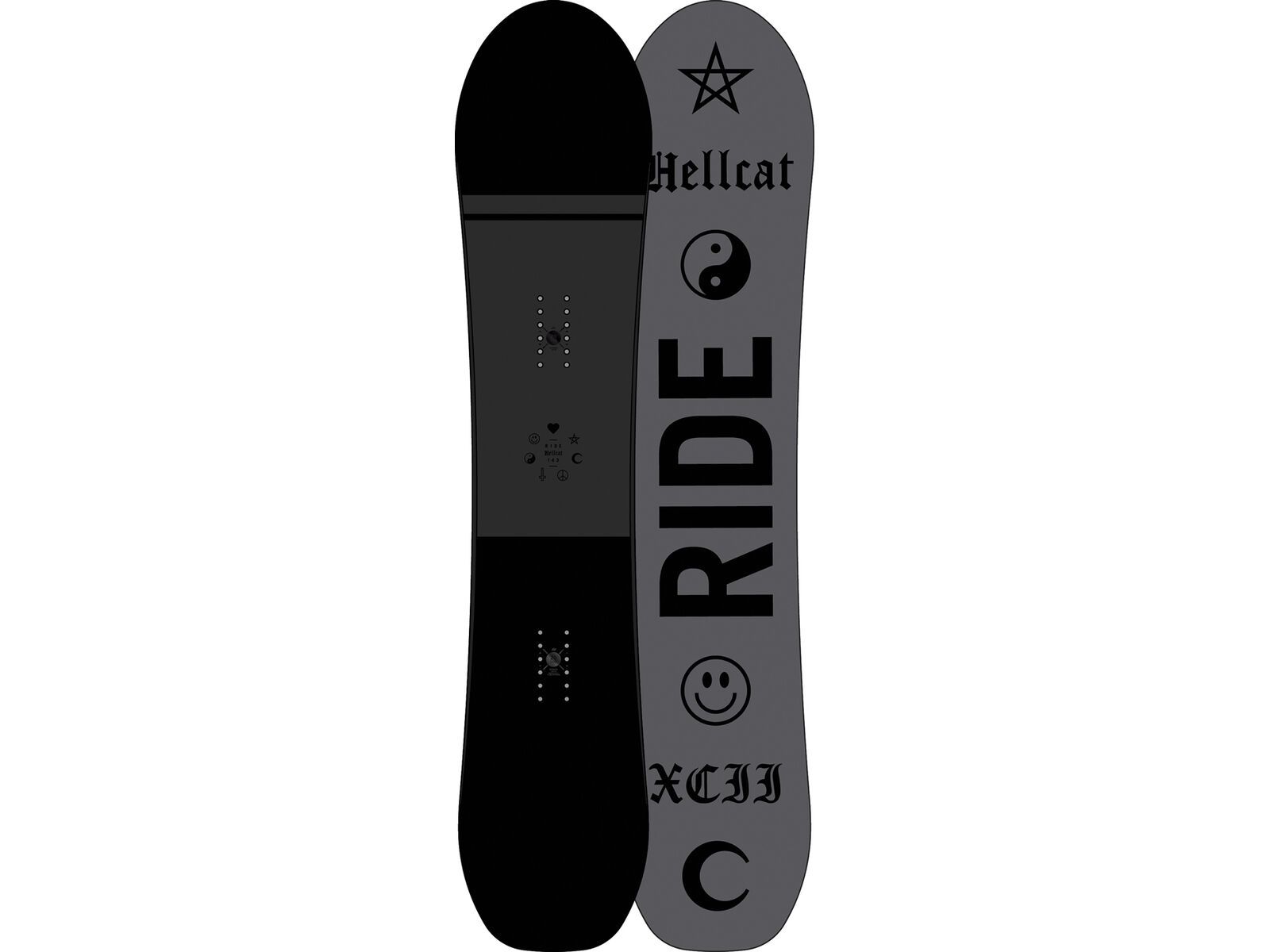 Set: Ride Hellcat 2017 + Burton Lexa 2017, black gold - Snowboardset | Bild 2