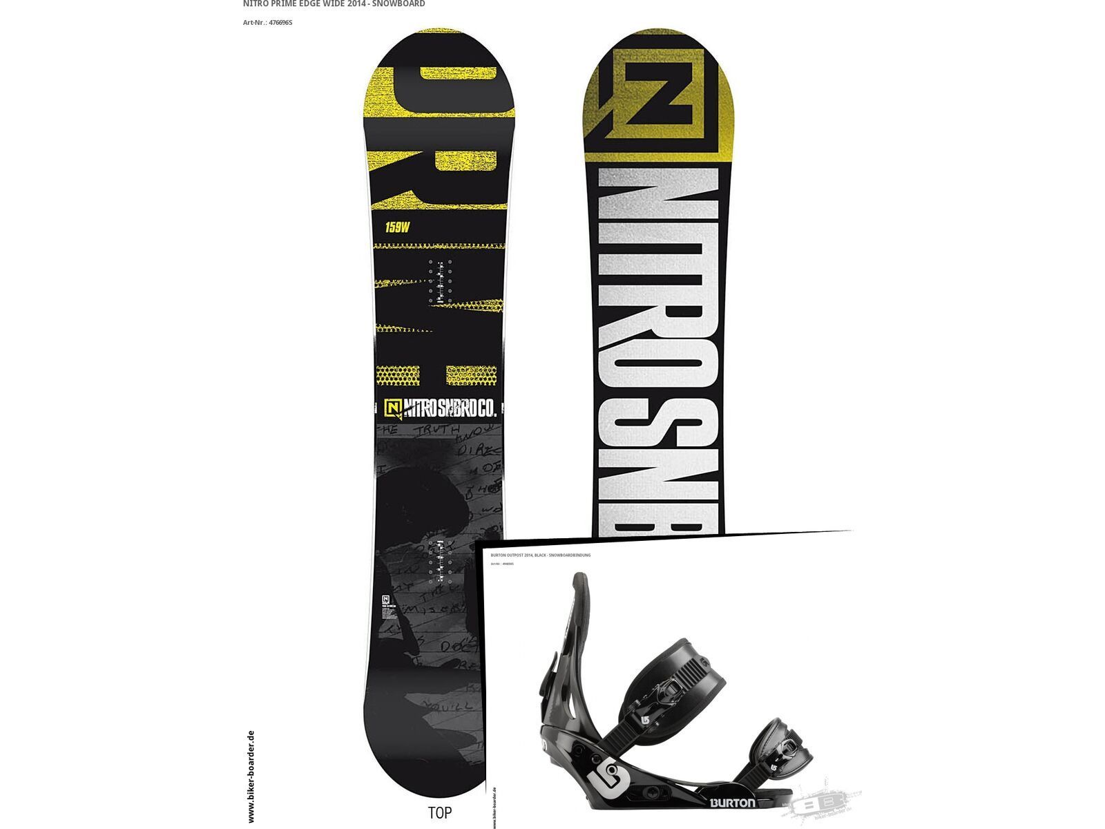 Set: Nitro Prime Edge Wide + Burton Outpost (494036S) | Bild 1