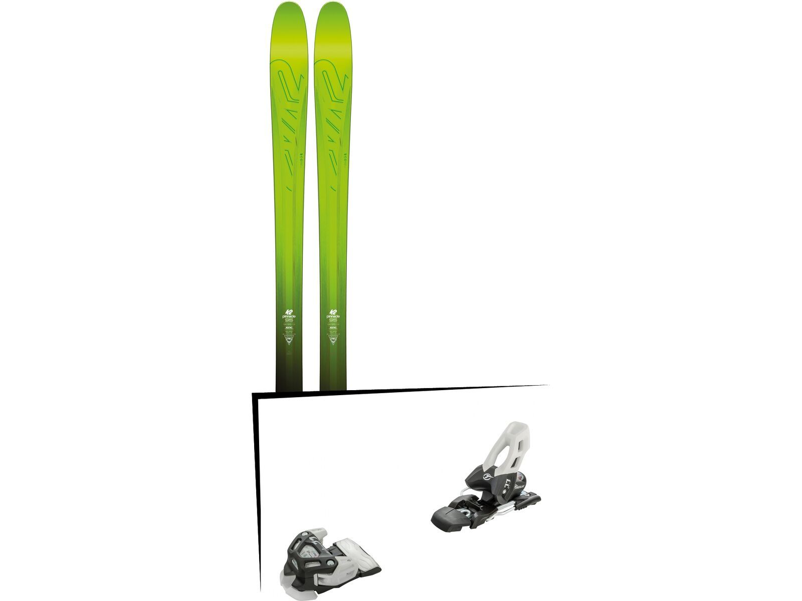 Set: K2 SKI Pinnacle 95 2017 + Tyrolia Attack 11 100 mm, solid black white - Skiset | Bild 1