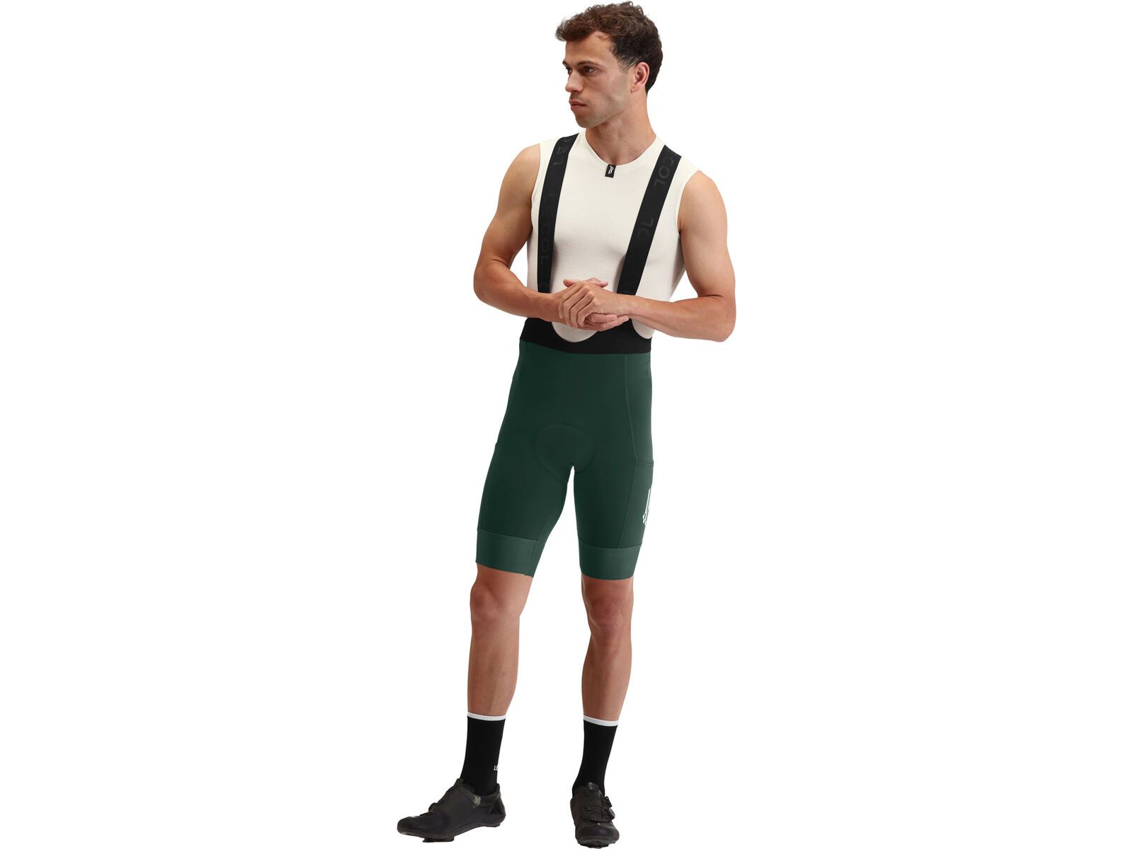 Le Col ARC Cargo Bib Shorts, forest green | Bild 6