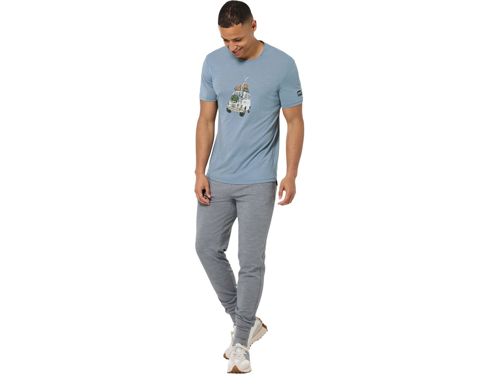 super.natural M Carski Tee, flint stone/various | Bild 3