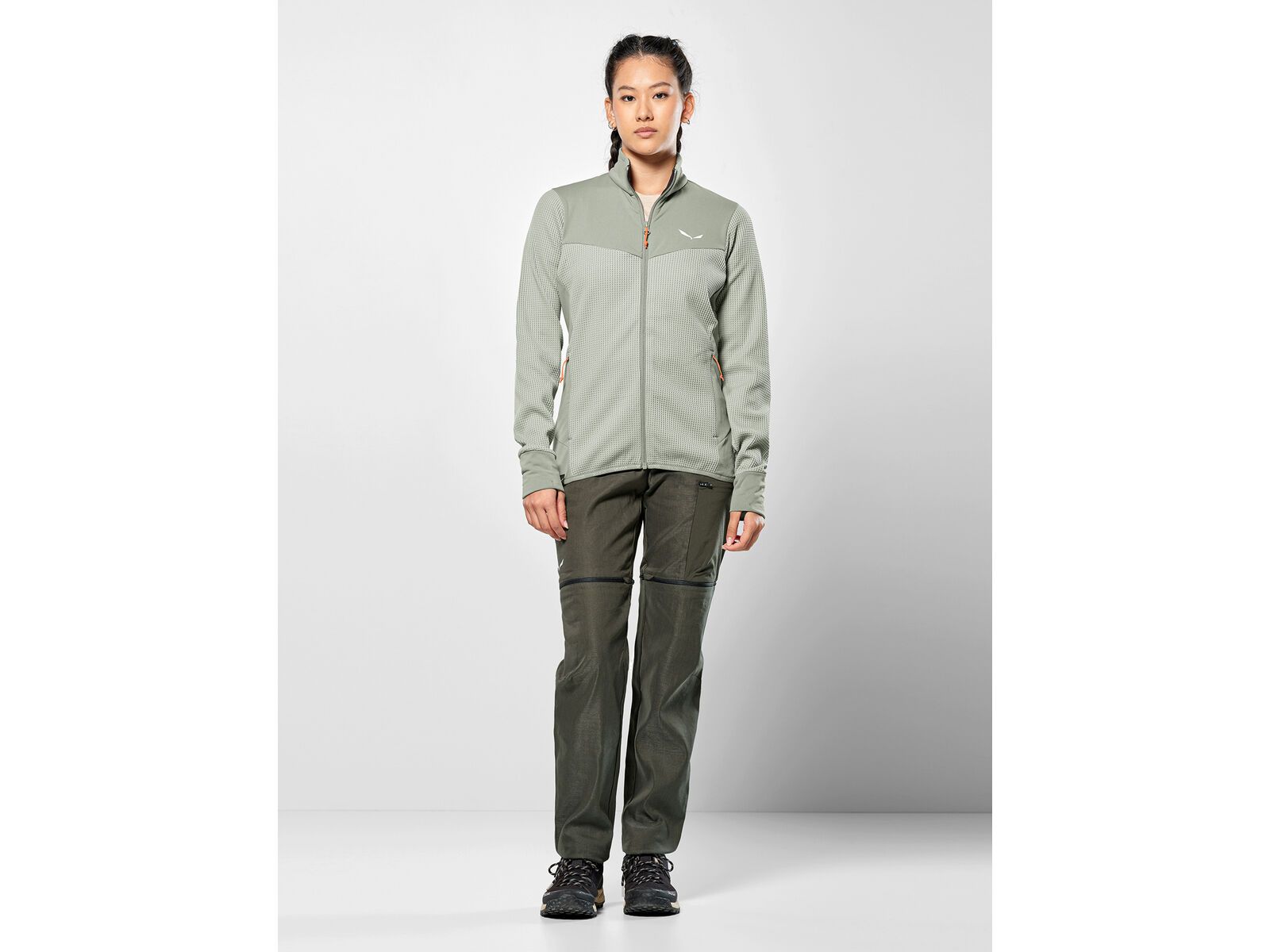 Salewa Puez Waffle Hybrid Polarlite Jacke Damen, shadow | Bild 3