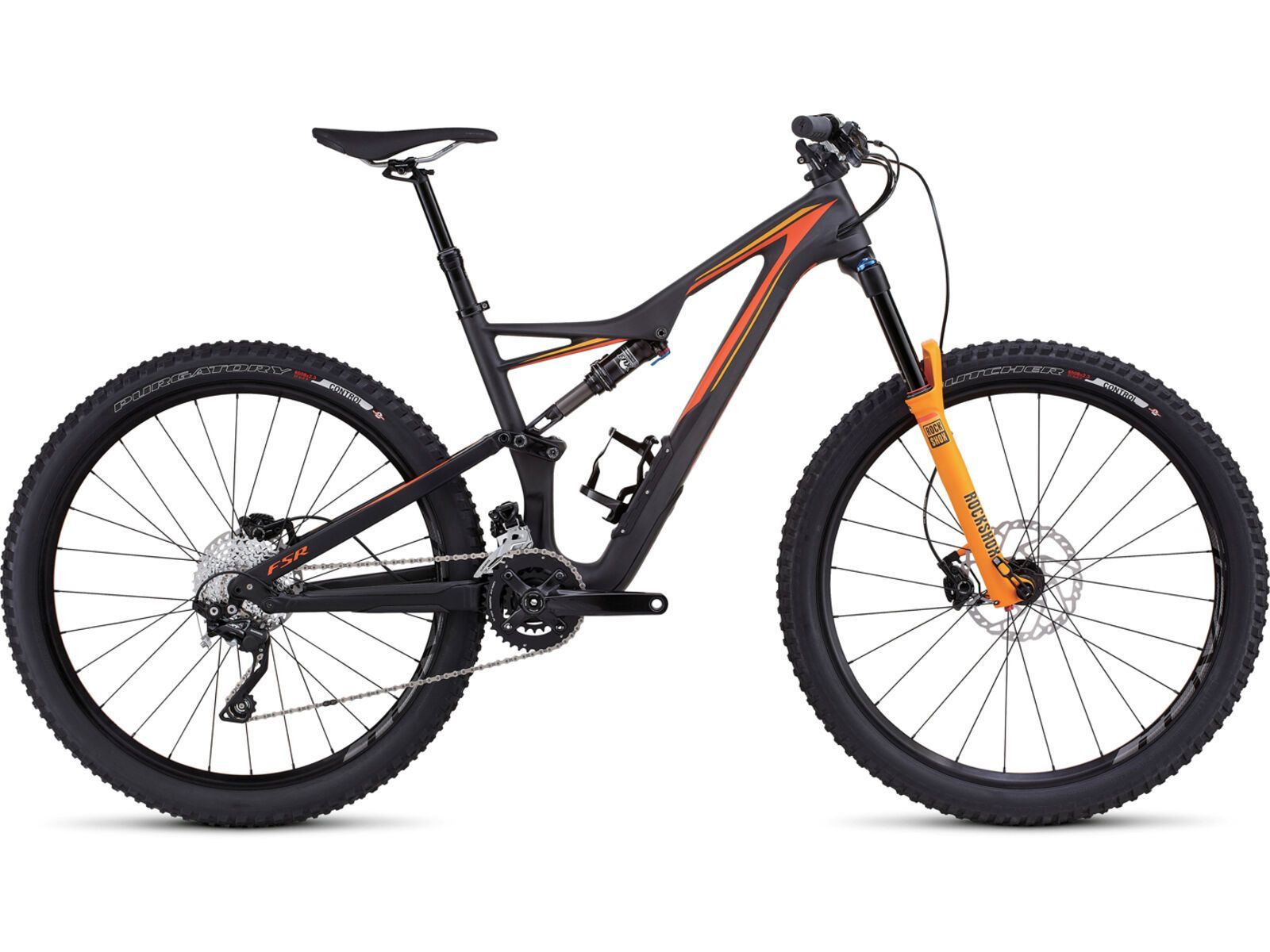 Specialized Stumpjumper FSR Comp Carbon 650b, satin black/gallardo orange/moto orange | Bild 1