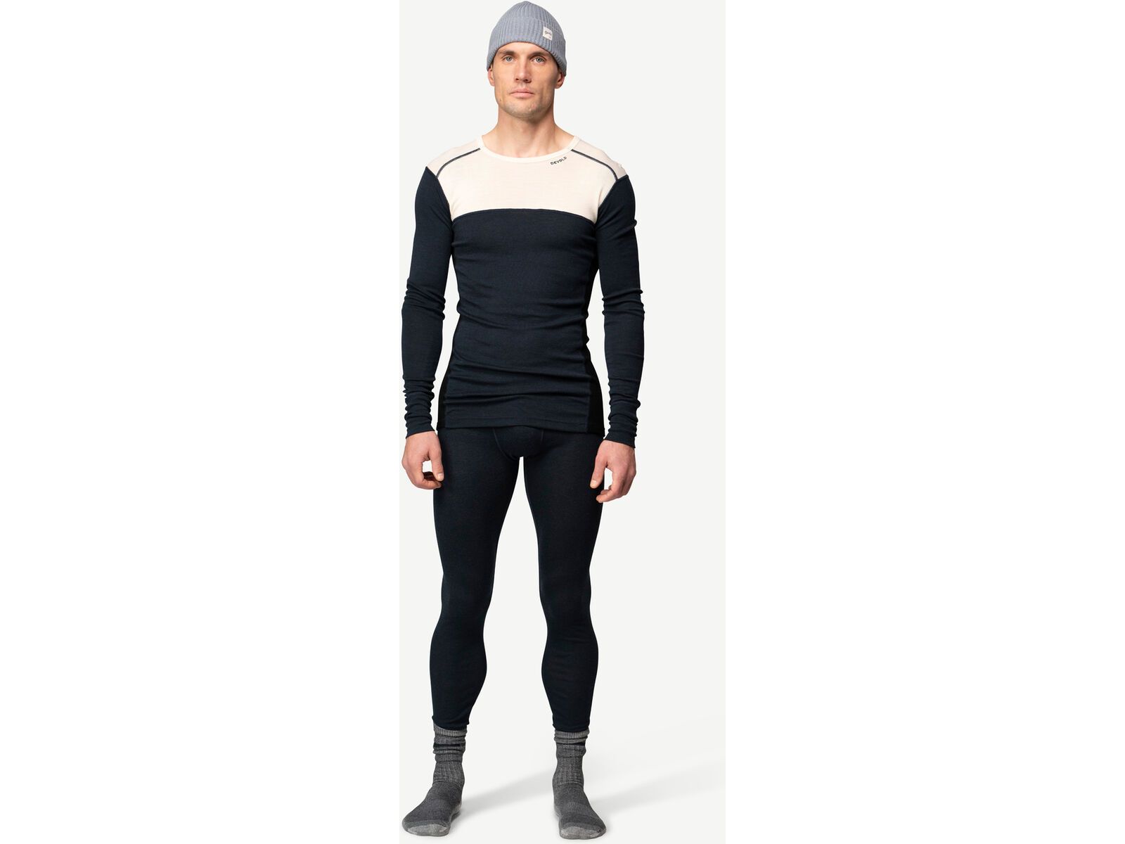 Devold Lauparen Merino 190 Shirt Man, raw white/ink/black | Bild 2