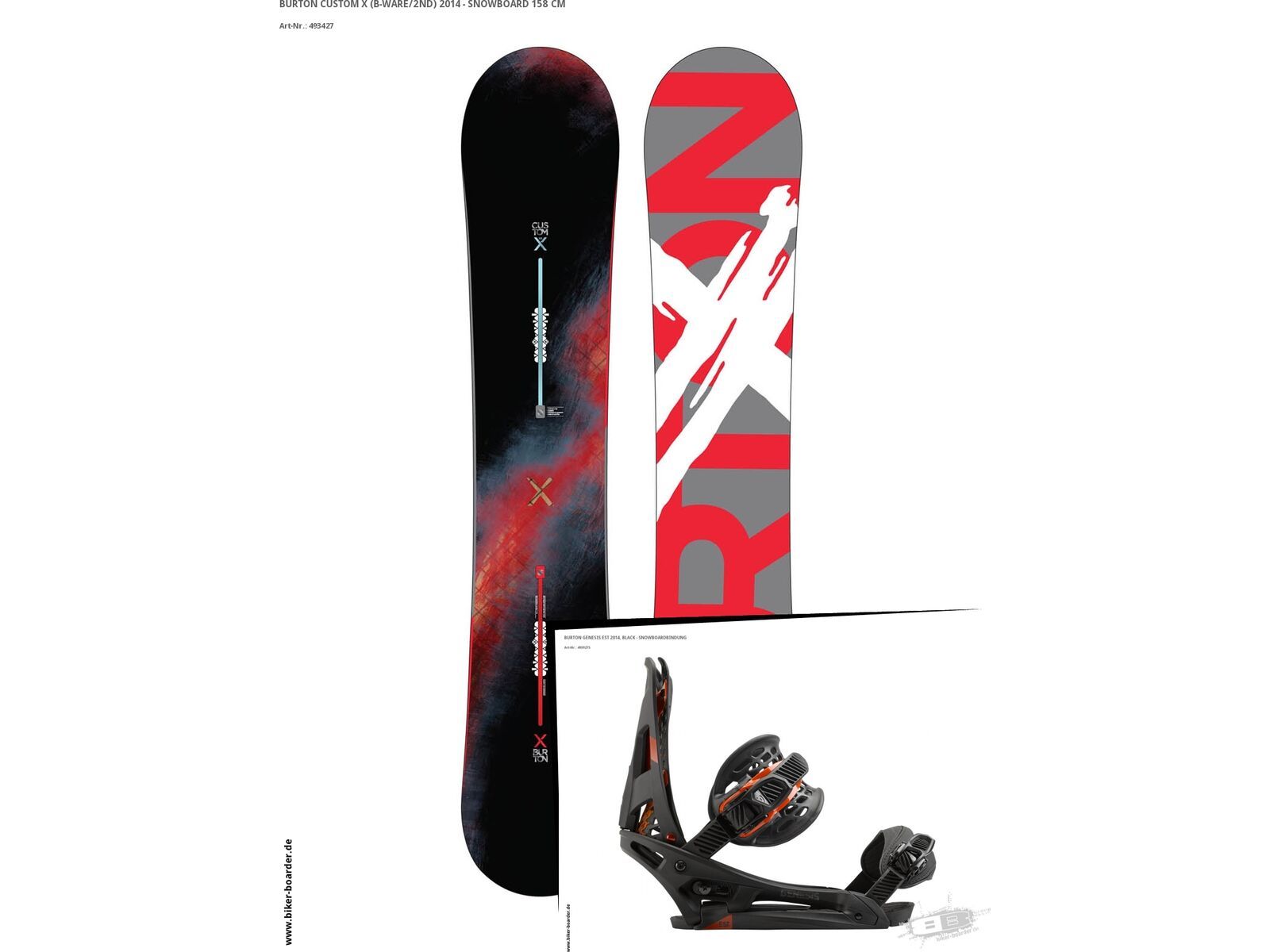 Set: Burton Custom X  +  Genesis EST (493927S) | Bild 1