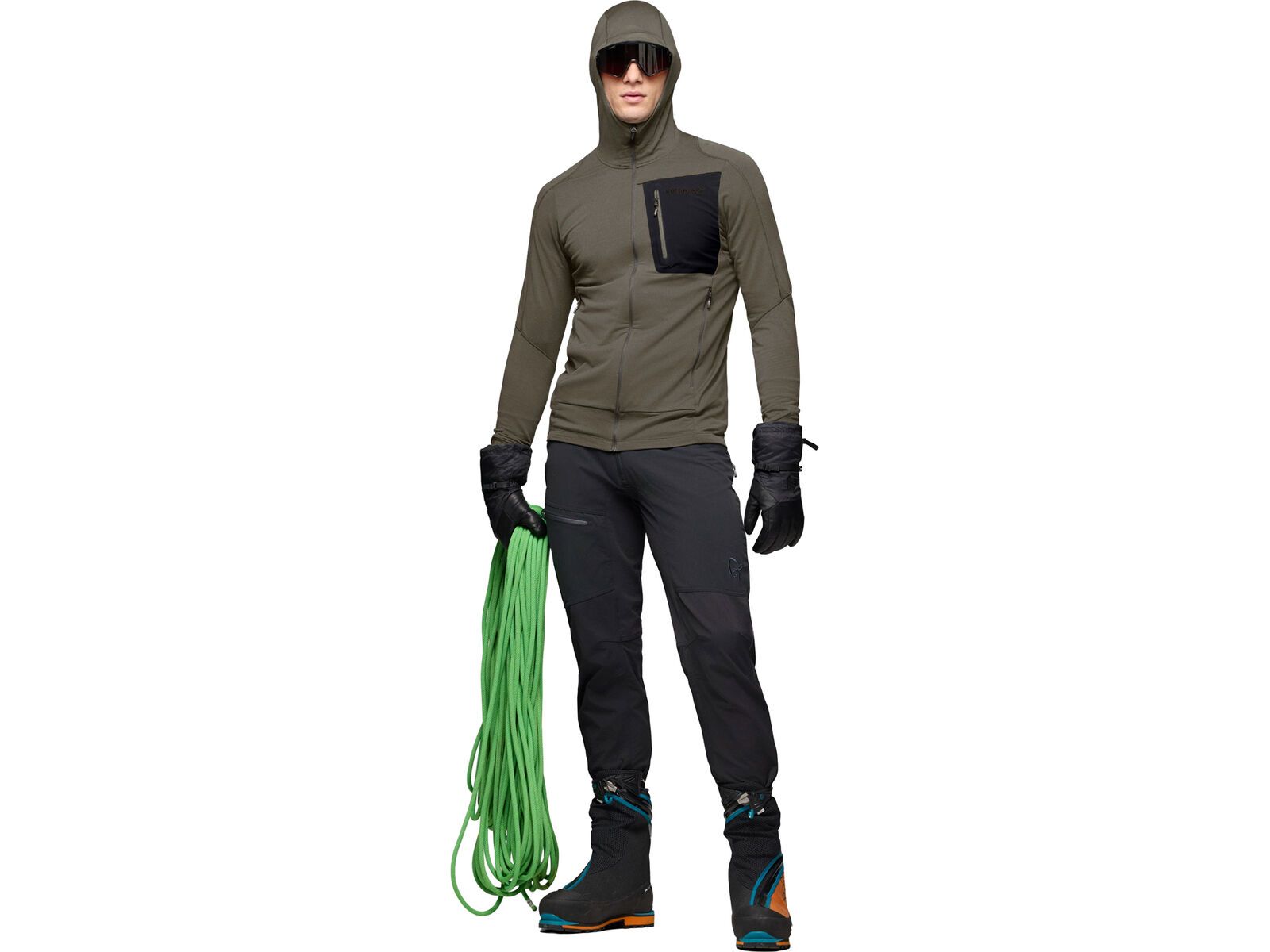 Norrona falketind Power Grid Zip Hood M's, beluga | Bild 6