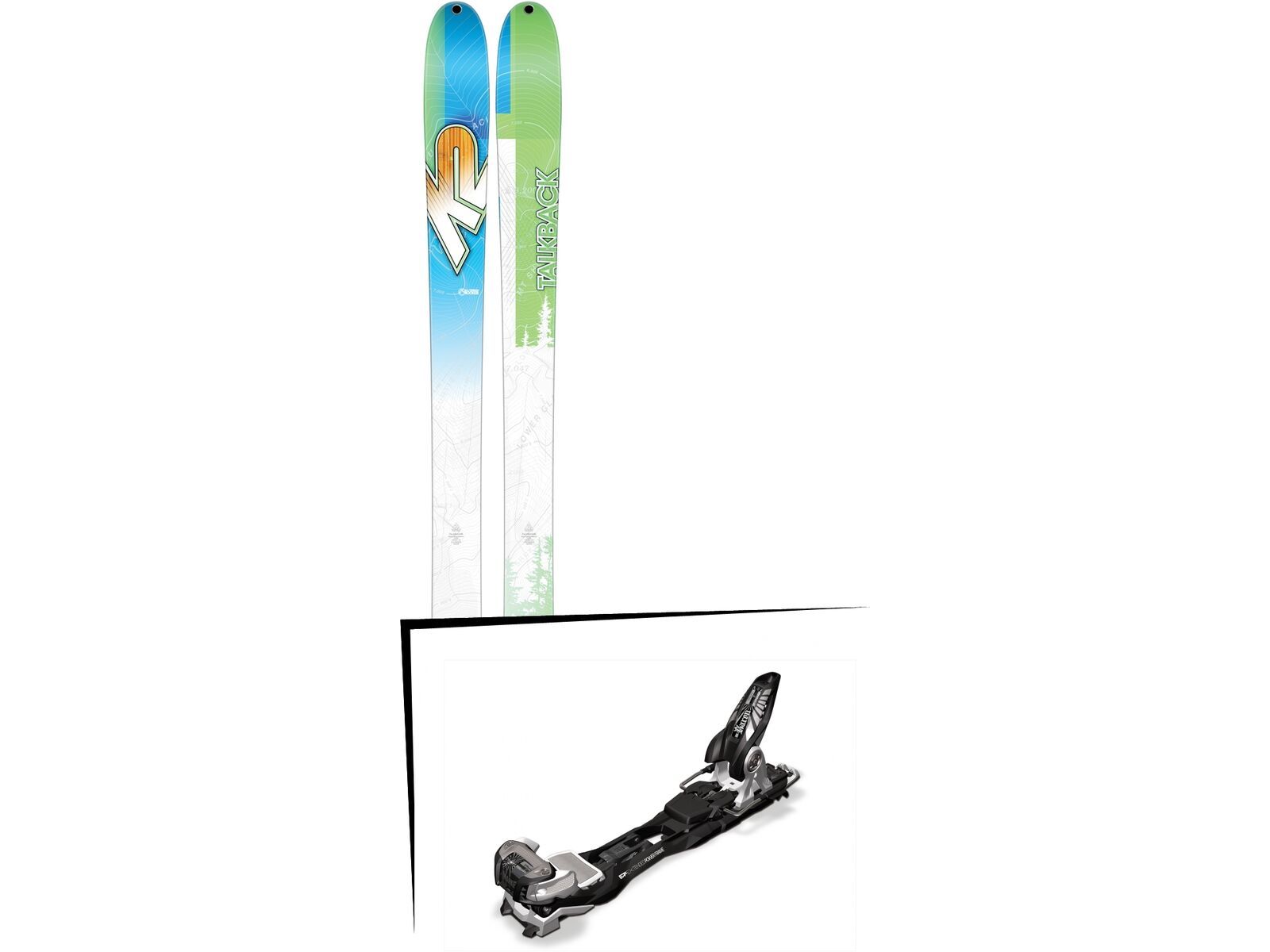 Set: K2 SKI Talkback 96 2017 + Marker Baron EPF 13 110 mm, black/white/silver - Skiset | Bild 1