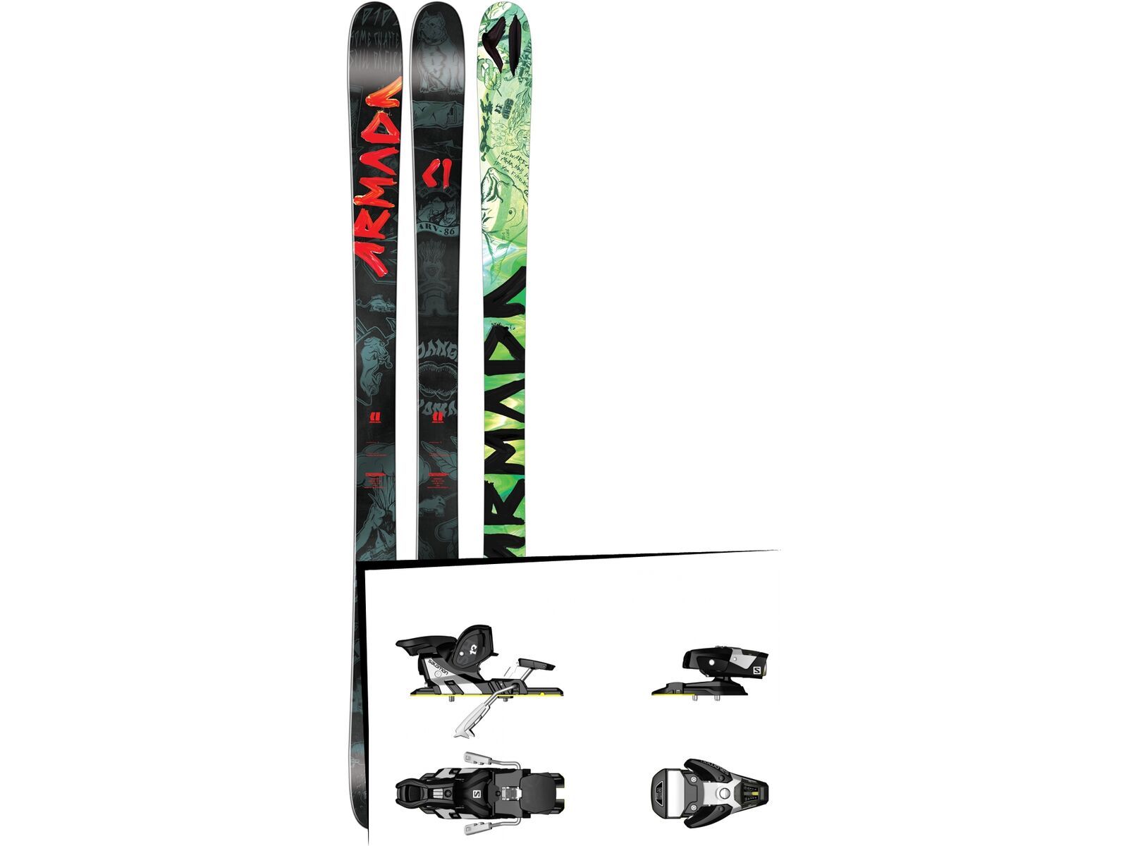 Set: Armada Arv 86 2017 + Salomon STH2 WTR 13 (1540109) | Bild 1