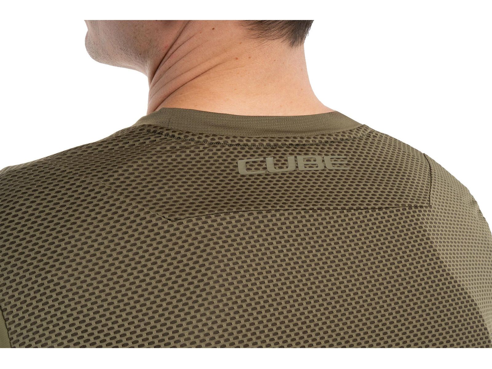 Cube MTB Rundhalstrikot Pro TM langarm, olive | Bild 3