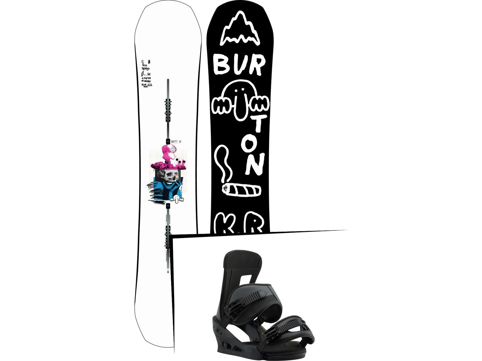 Set: Burton Kilroy Process 2019 + Burton Freestyle black matte | Bild 1