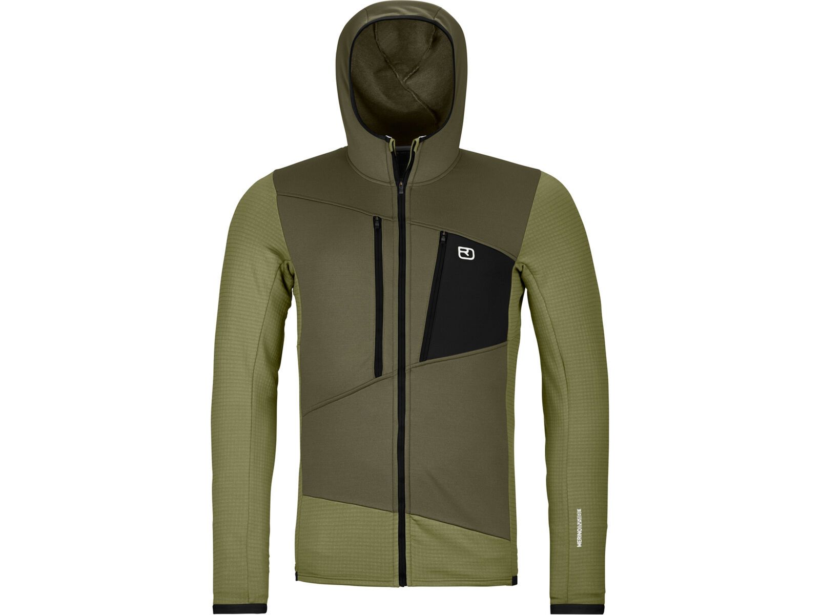 Ortovox Merino Fleece Grid Hoody M, wild herbs | Bild 1