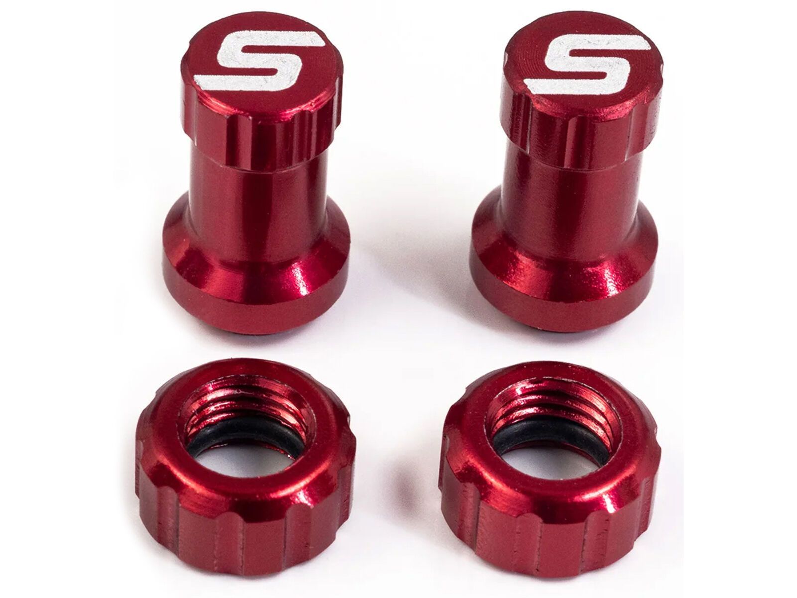 Stan's NoTubes Tubeless Valve Color Kit, red | Bild 1