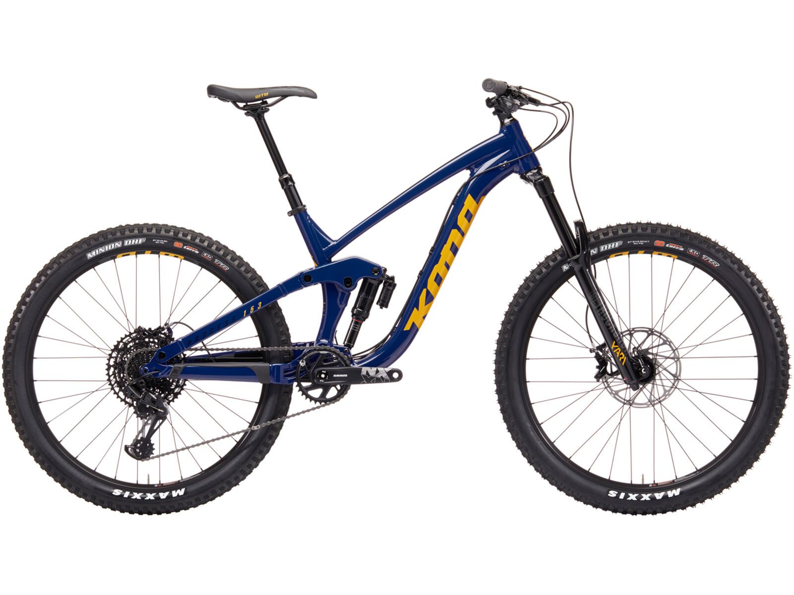 Kona Process 153 DL 27.5, gloss sapphire blue w/ yellow & black decals | Bild 1