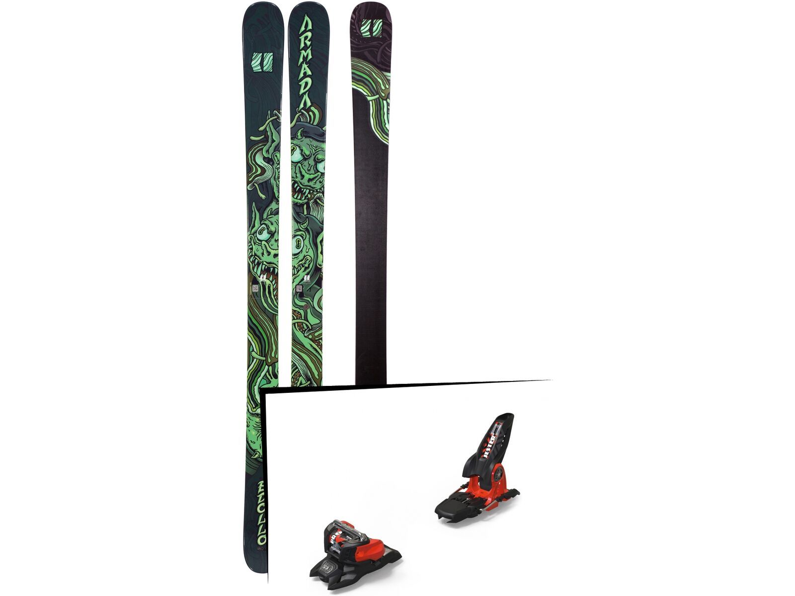 Set: Armada Edollo 2019 + Marker Jester 18 Pro ID black/flo-red | Bild 1