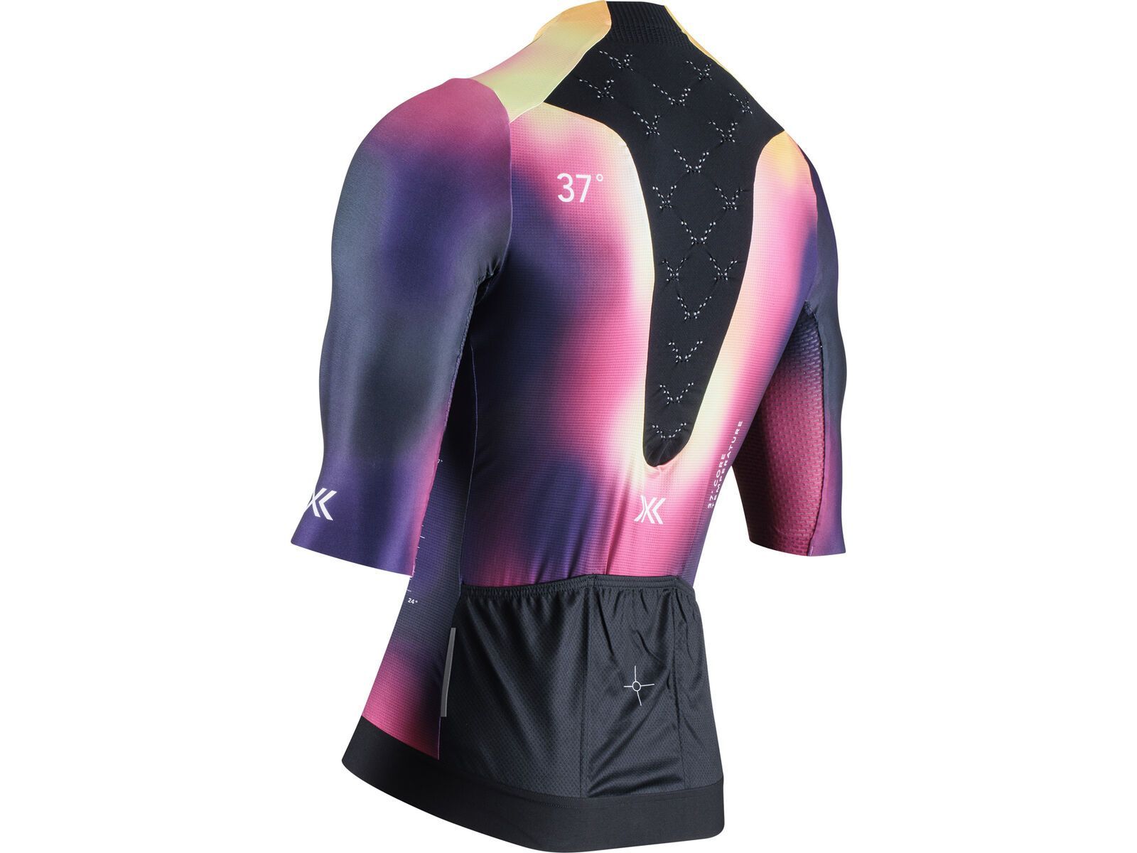 X-Bionic Corefusion Men's Cycling Short Sleeve Aero Jersey, heatmap | Bild 2