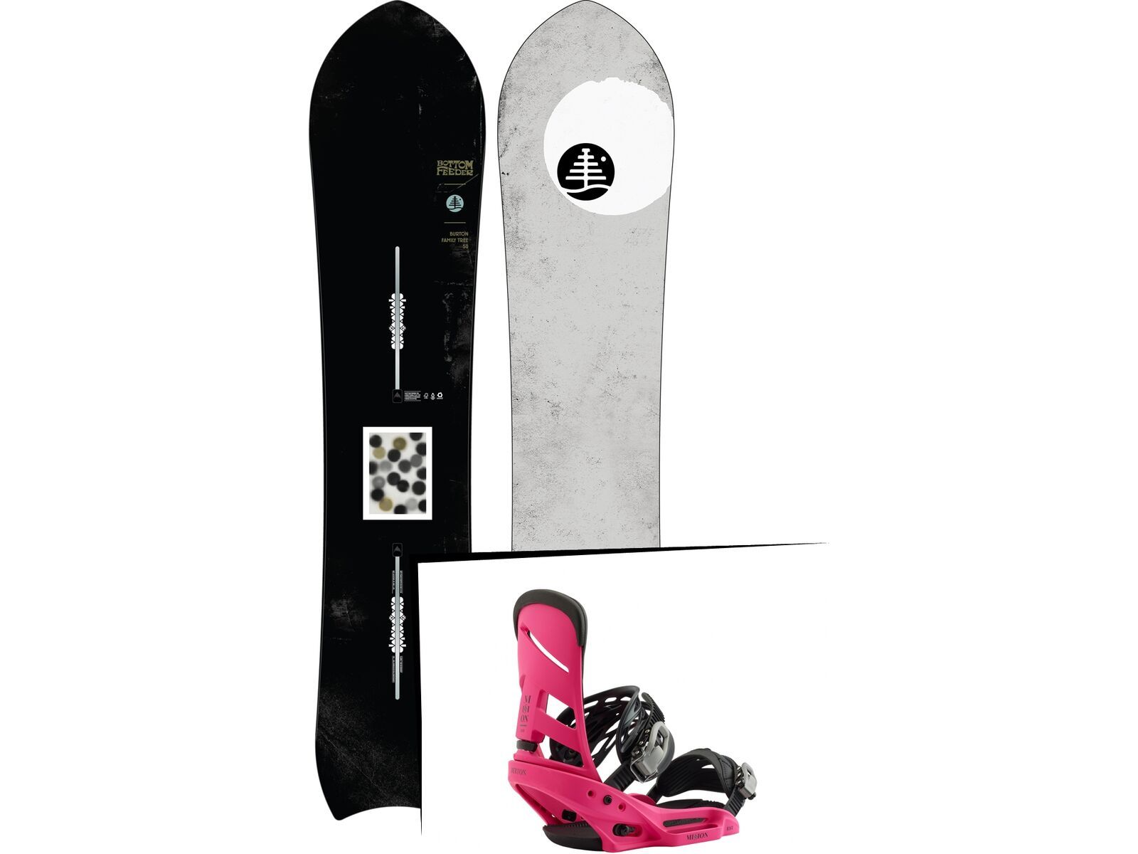 Set: Burton Family Tree Bottom Feeder 2019 + Burton Mission EST pink | Bild 1